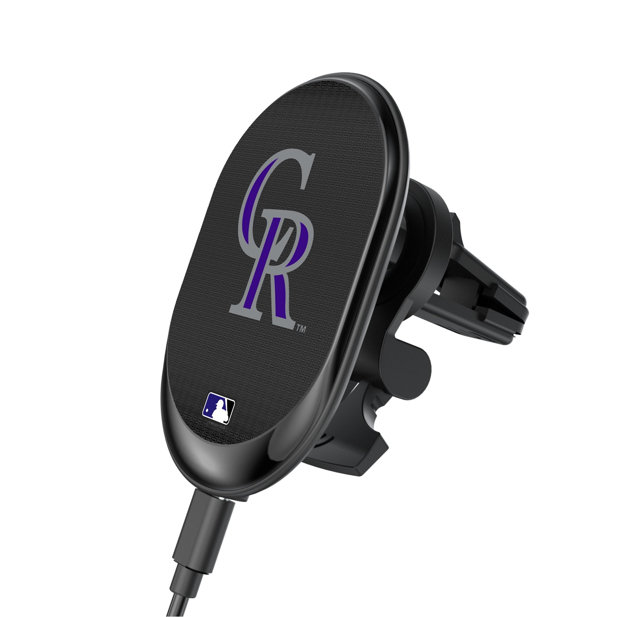 Colorado Rockies Linen Wireless Mag Car Charger 1