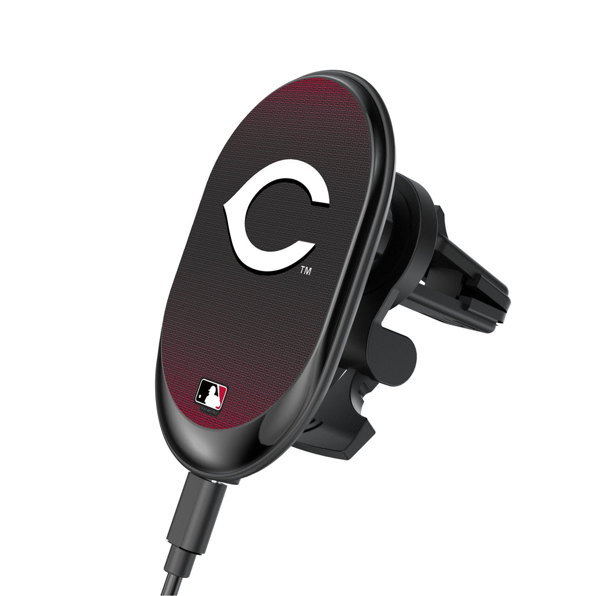 Cincinnati Reds Linen Wireless Mag Car Charger 1