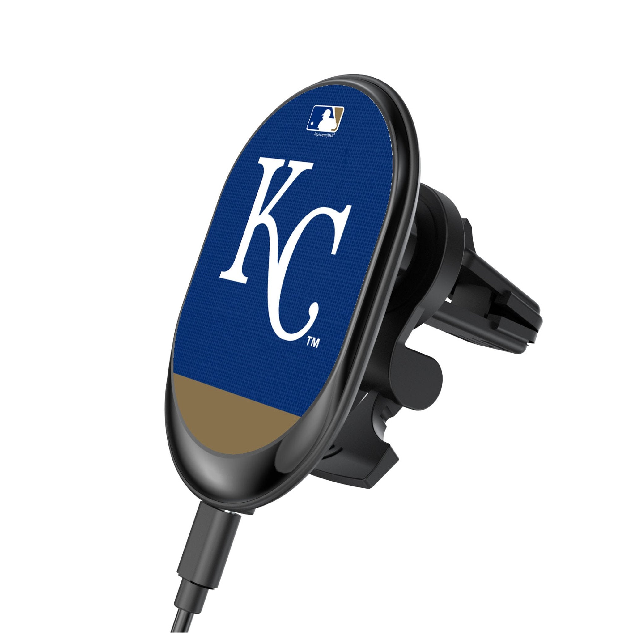 Kansas City Royals Endzone Solid Wireless Mag Car Charger 1