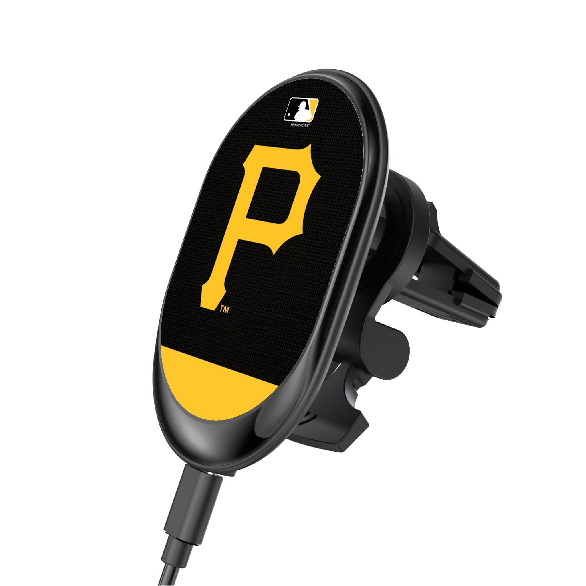 Pittsburgh Pirates Endzone Solid Wireless Mag Car Charger 1