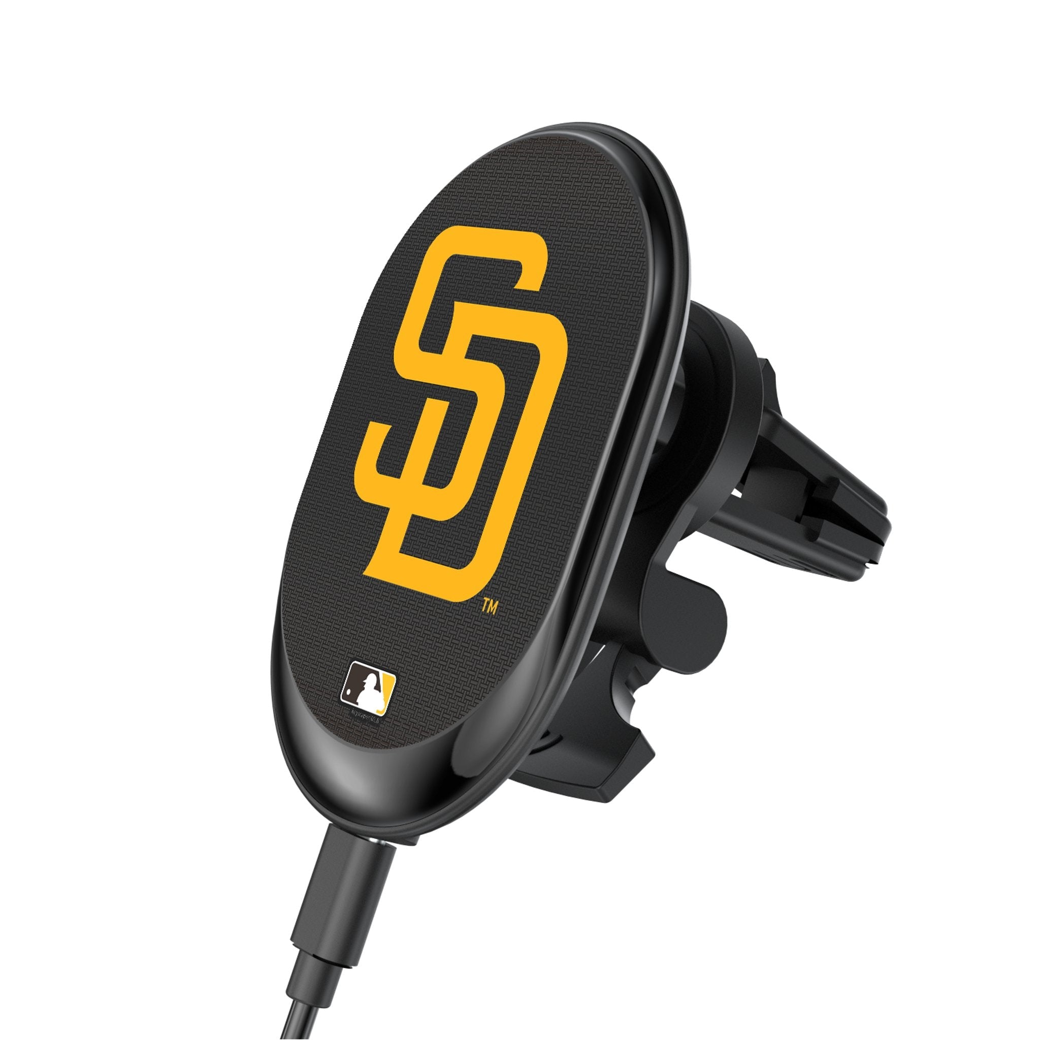 San Diego Padres Linen Wireless Mag Car Charger 1