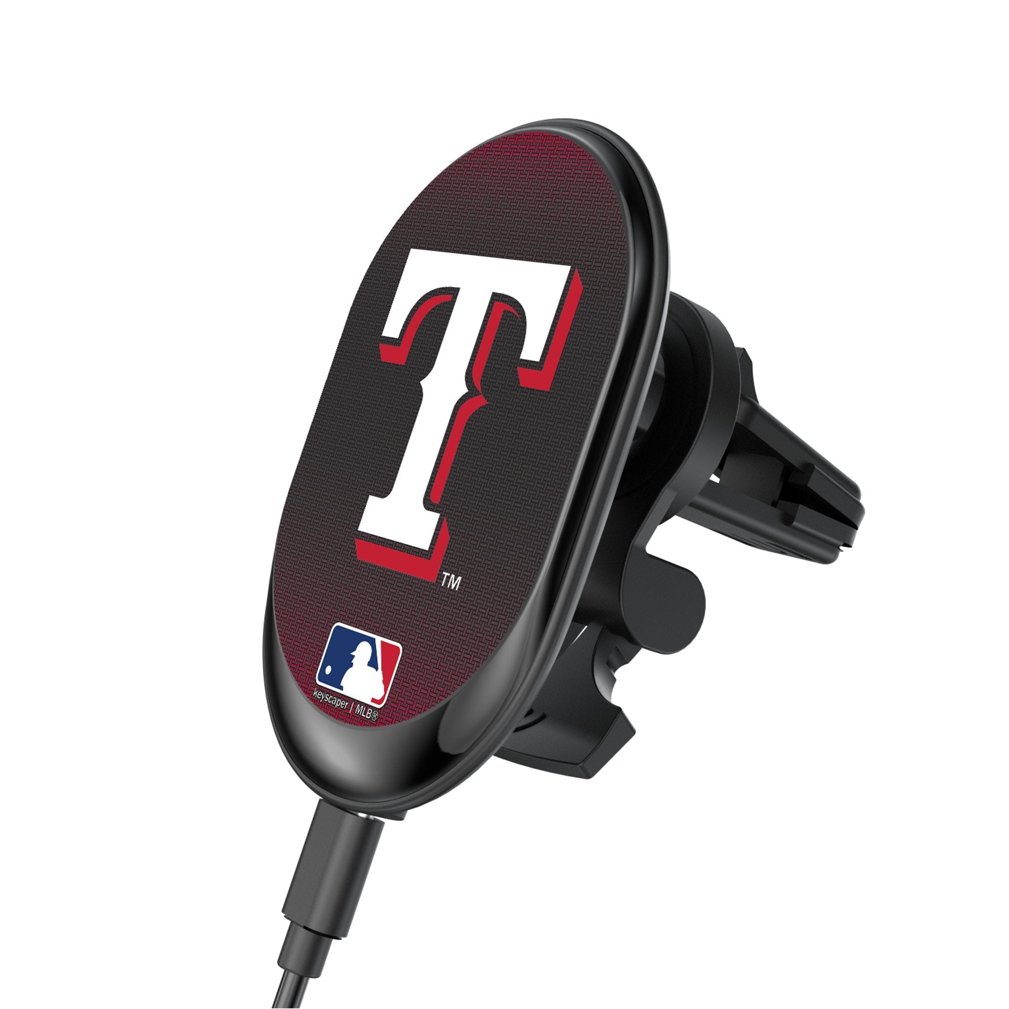 Texas Rangers Linen Wireless Mag Car Charger