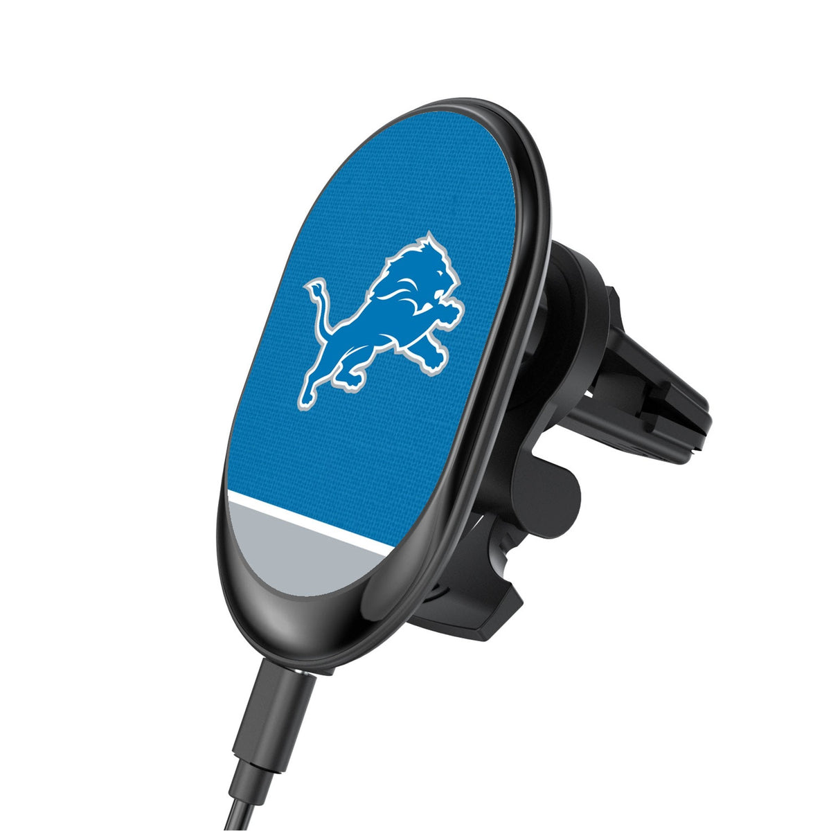 Detroit Lions Endzone Solid Wireless Mag Car Charger 1