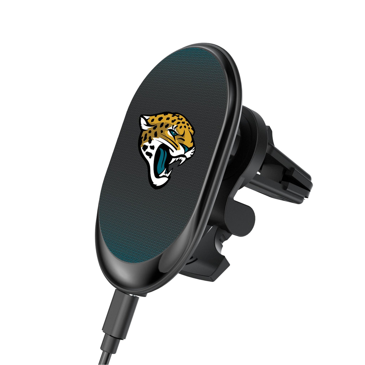 Jacksonville Jaguars Linen Wireless Mag Car Charger 1