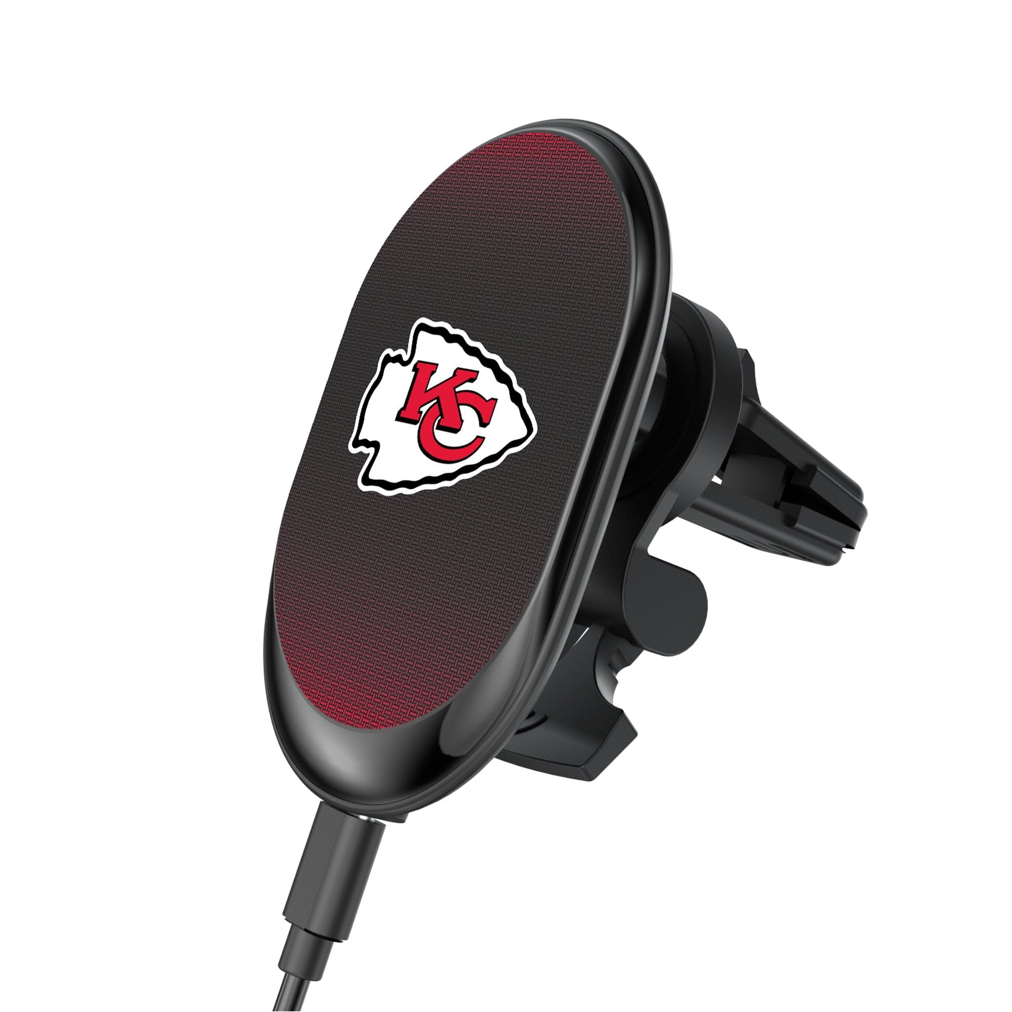 Kansas City Chiefs Linen Wireless Mag Car Charger 1