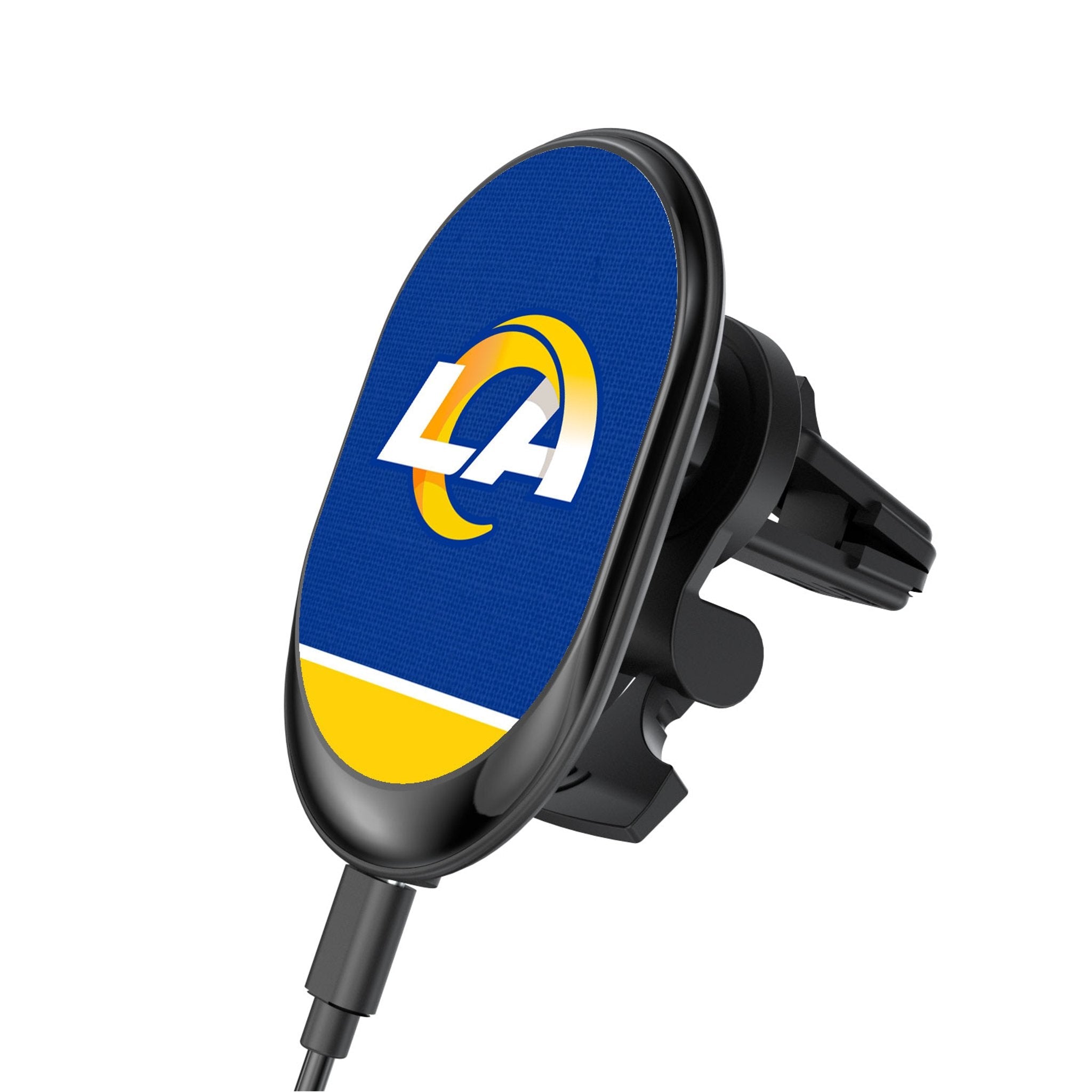 Los Angeles Rams Endzone Solid Wireless Mag Car Charger 1
