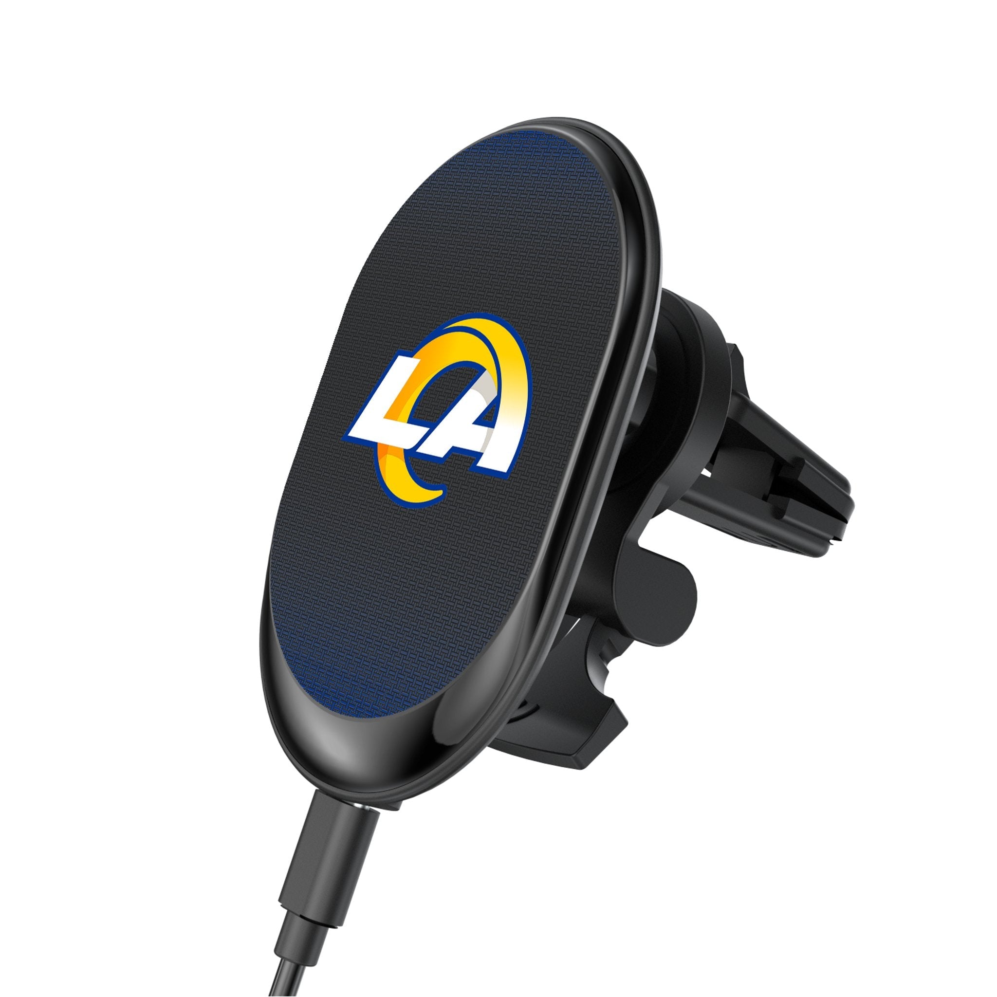 Los Angeles Rams Linen Wireless Mag Car Charger 1