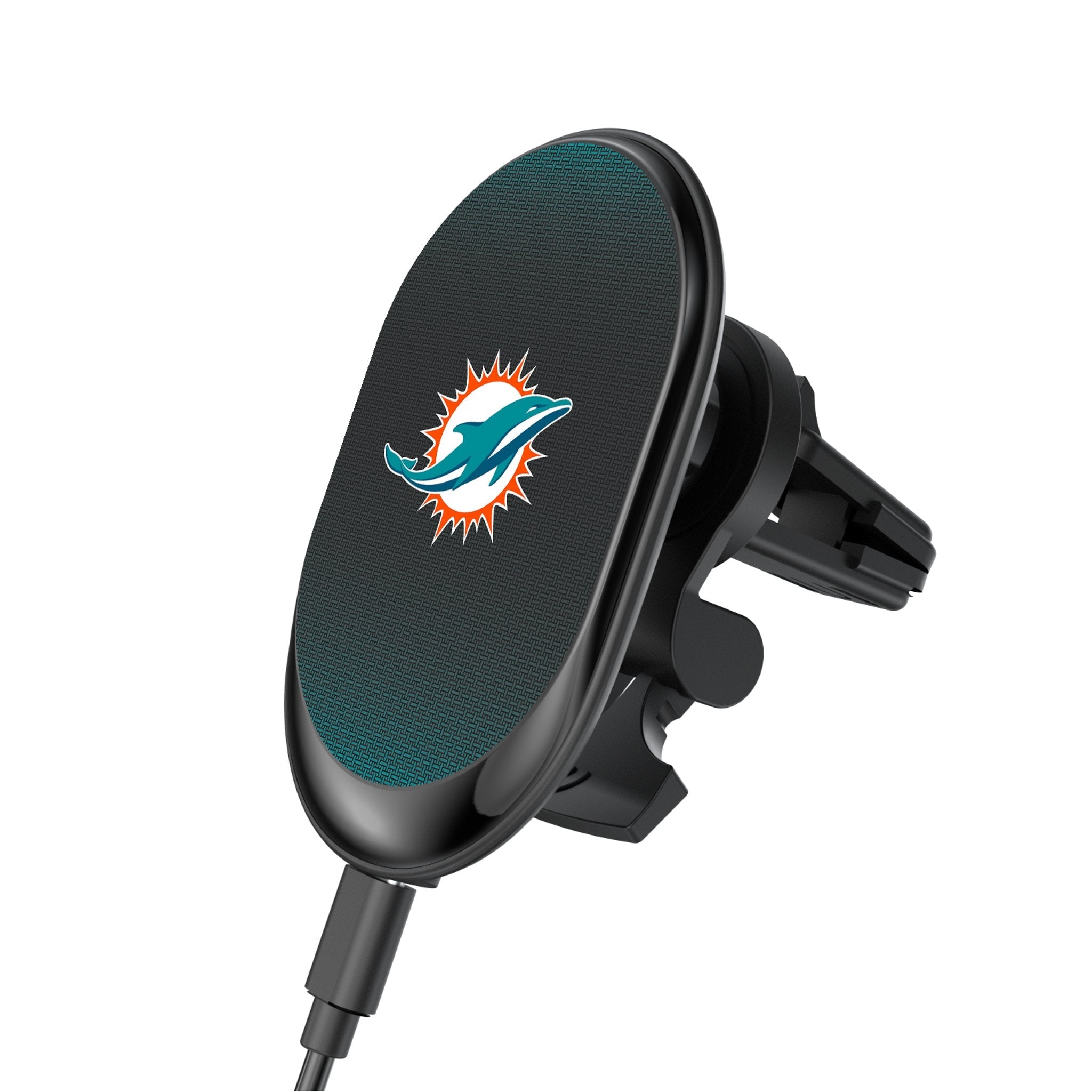 Miami Dolphins Linen Wireless Mag Car Charger 1