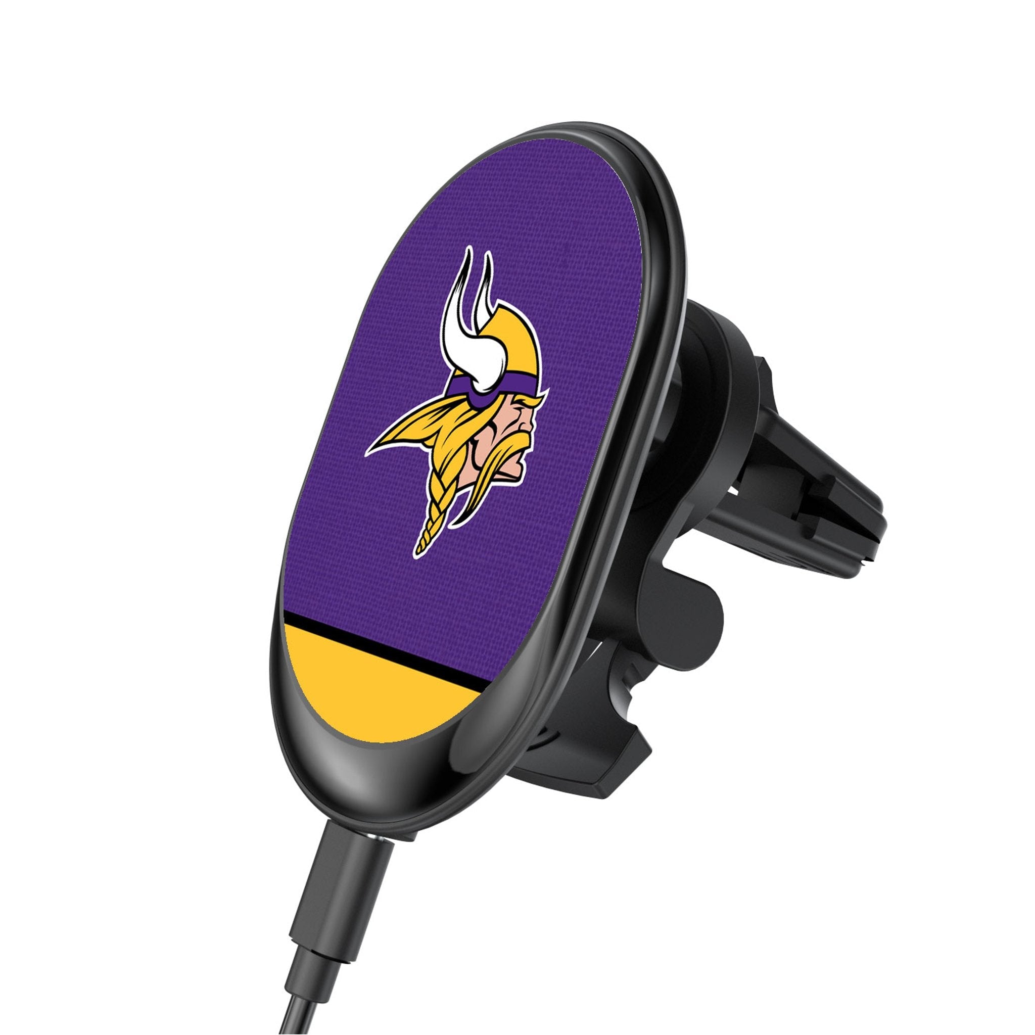Minnesota Vikings Endzone Solid Wireless Mag Car Charger 1