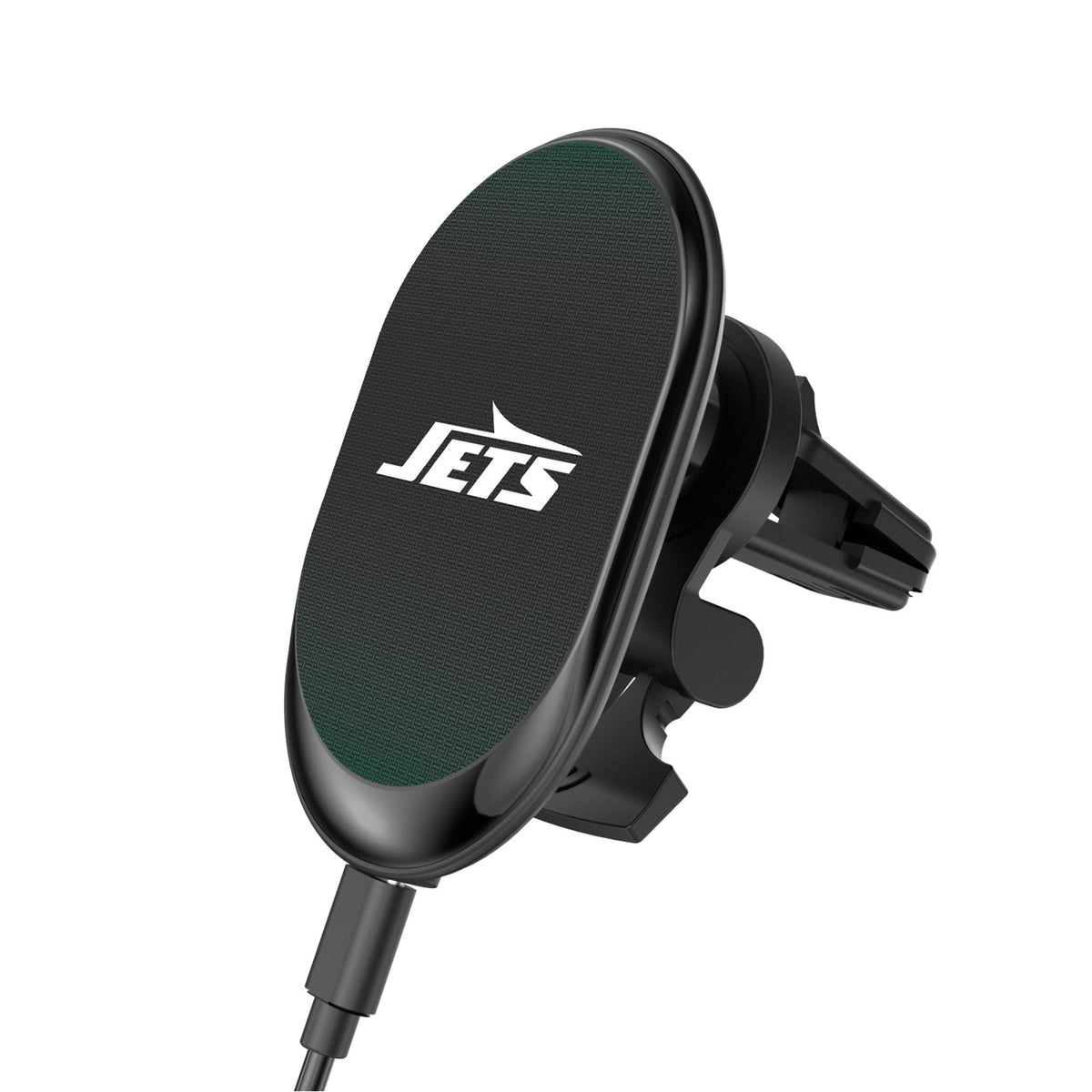New York Jets Linen Wireless Mag Car Charger 1