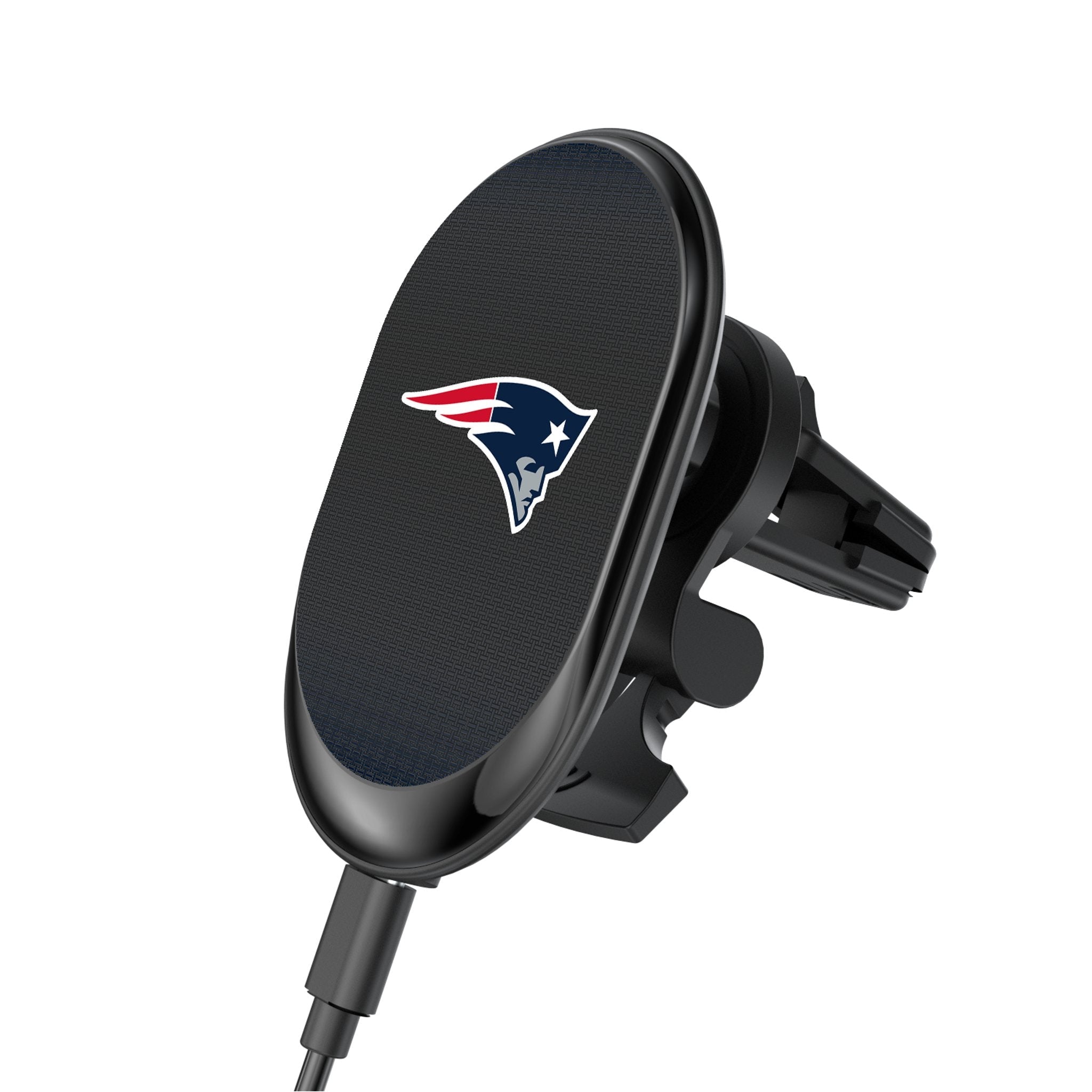 New England Patriots Linen Wireless Mag Car Charger 1