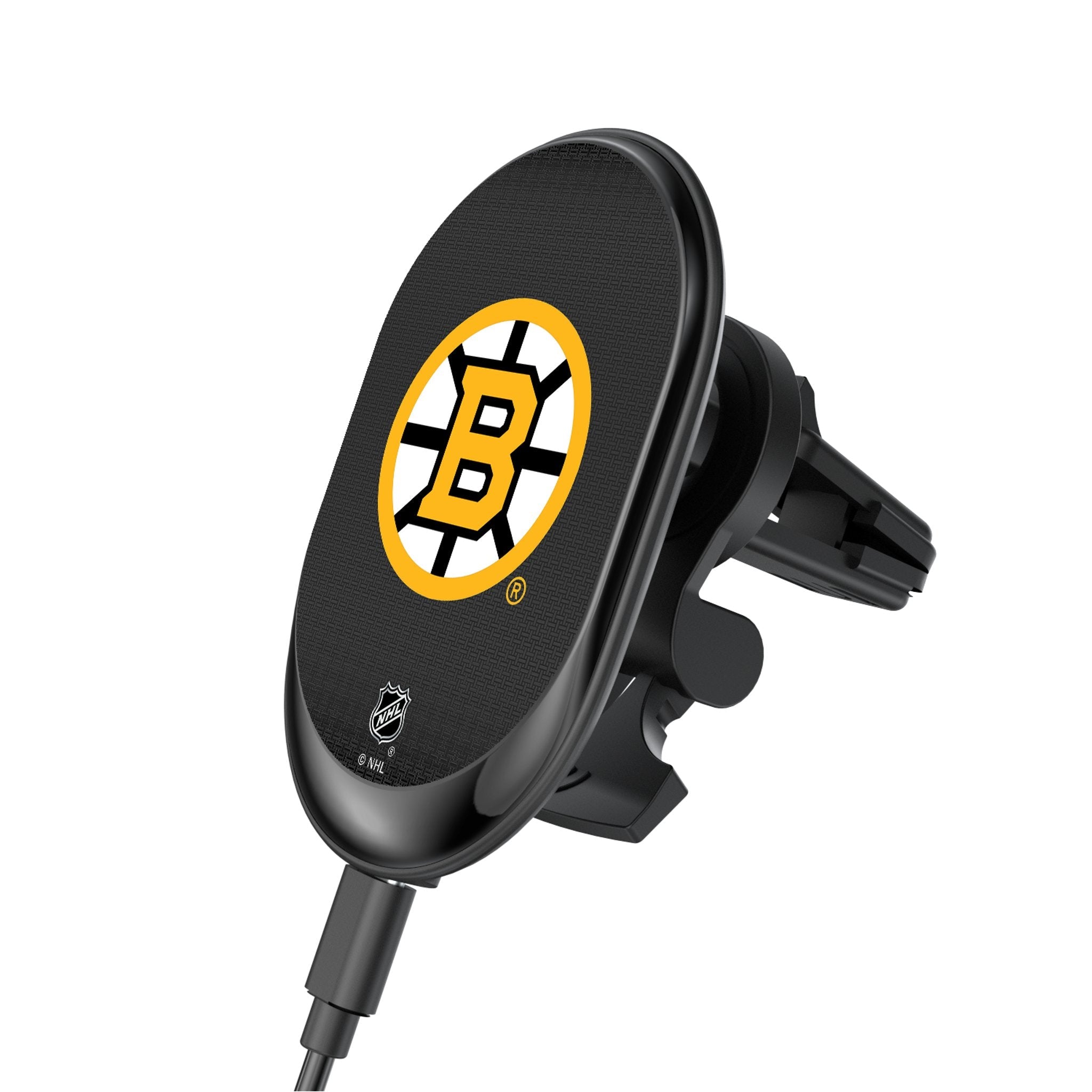 Boston Bruins Linen Wireless Mag Car Charger