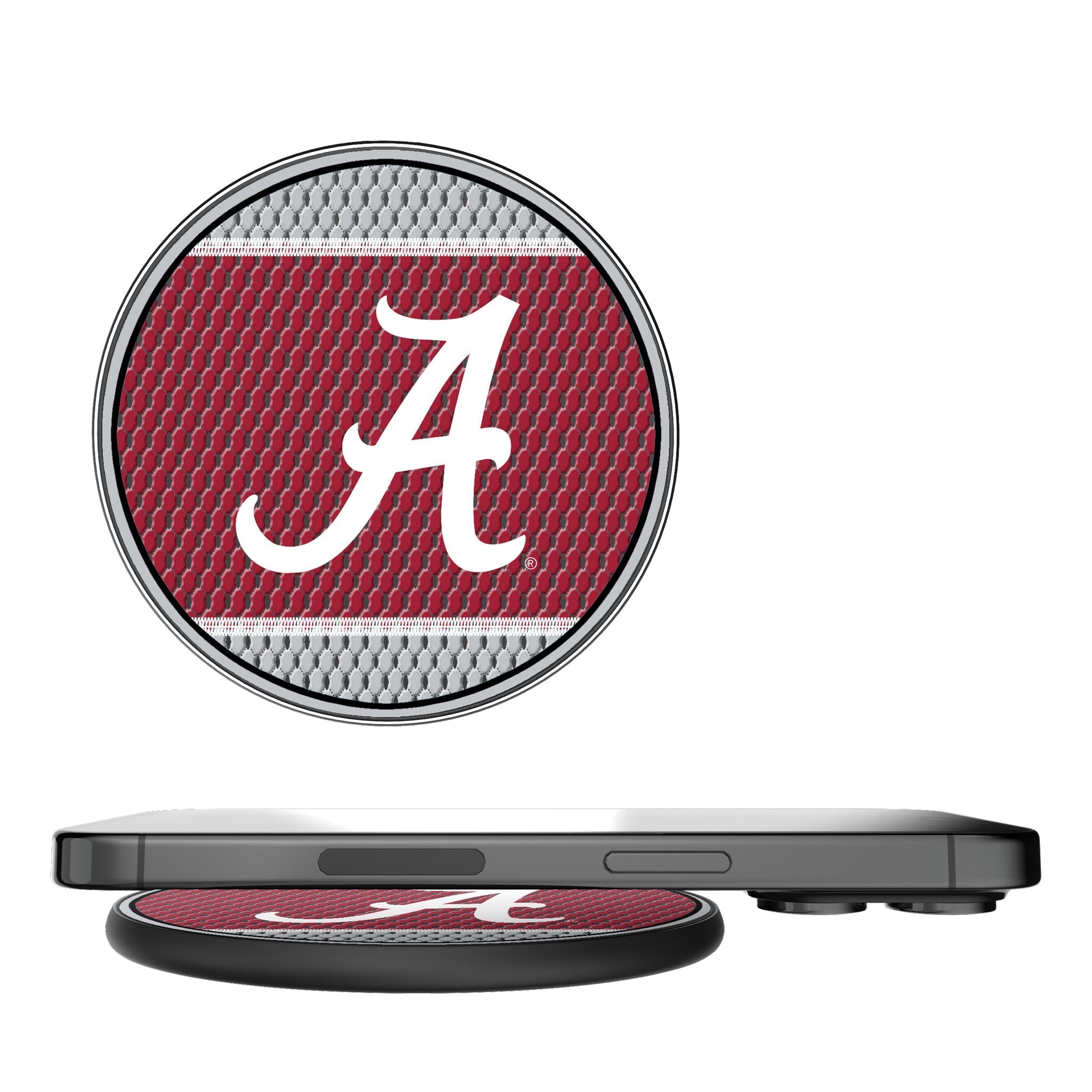University of Alabama Crimson Tide Script A Mesh 15-Watt Wireless Charger 1