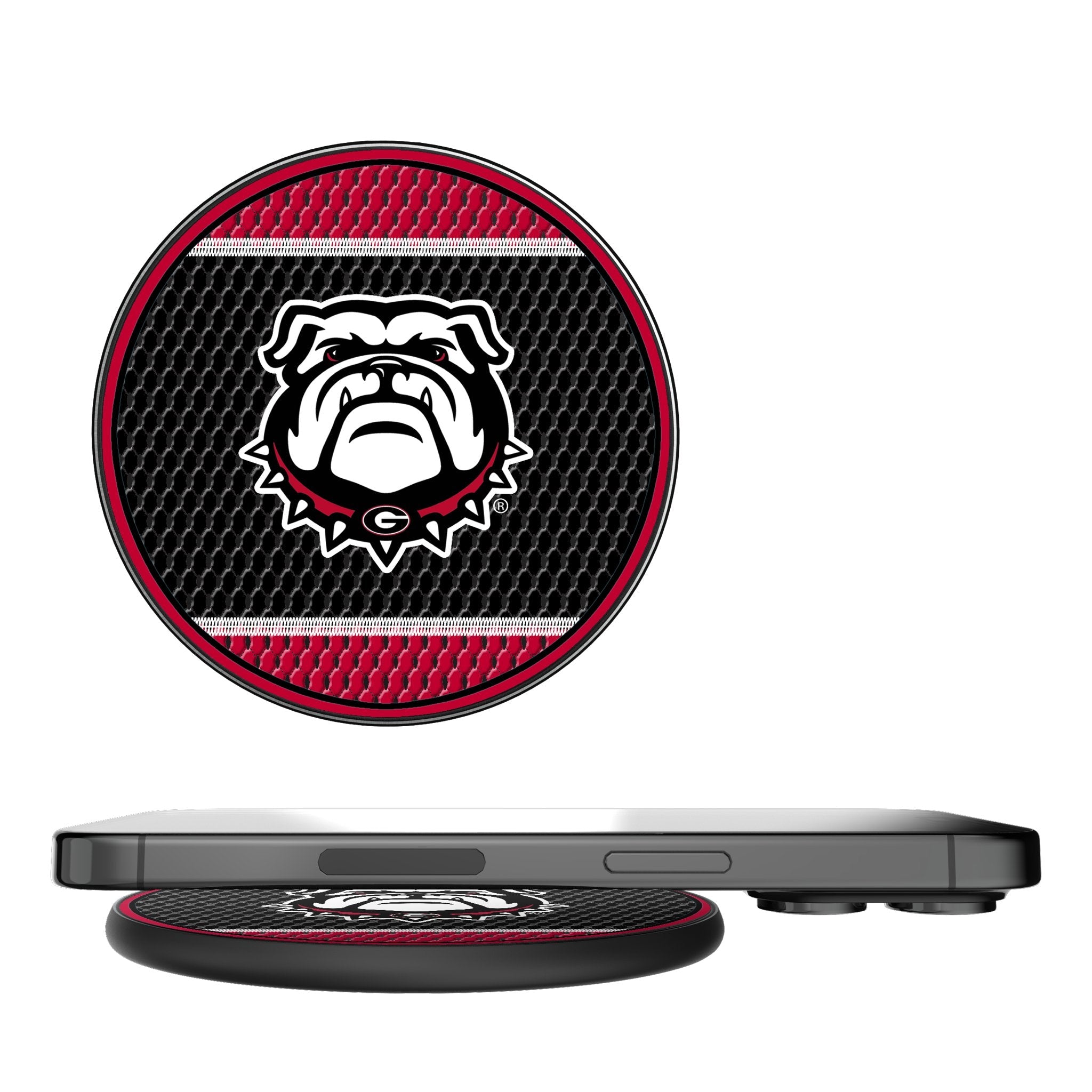 University of Georgia Bulldogs Uga Mesh 15-Watt Wireless Charger 1