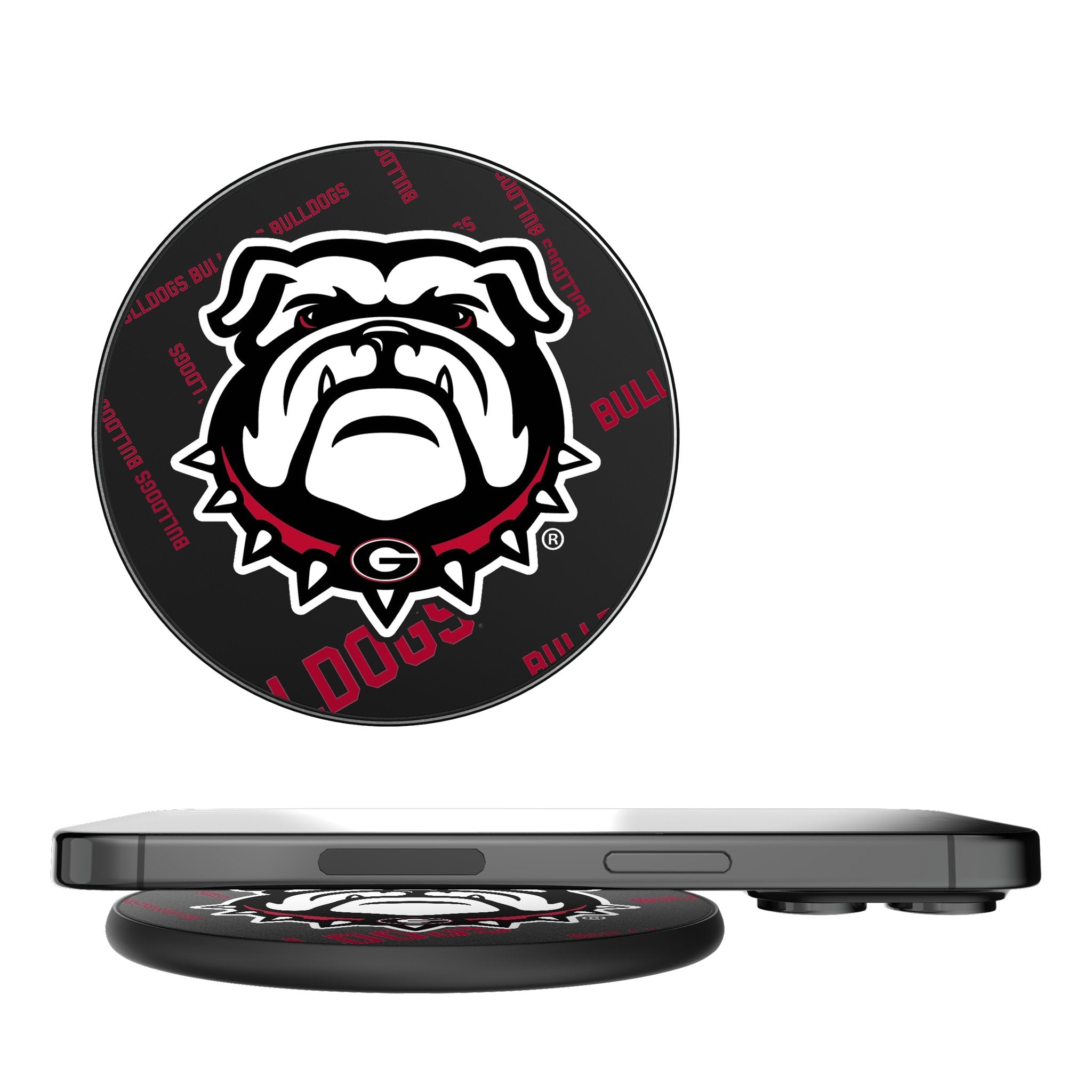 University of Georgia Bulldogs Uga Quadtile 15-Watt Wireless Charger 1