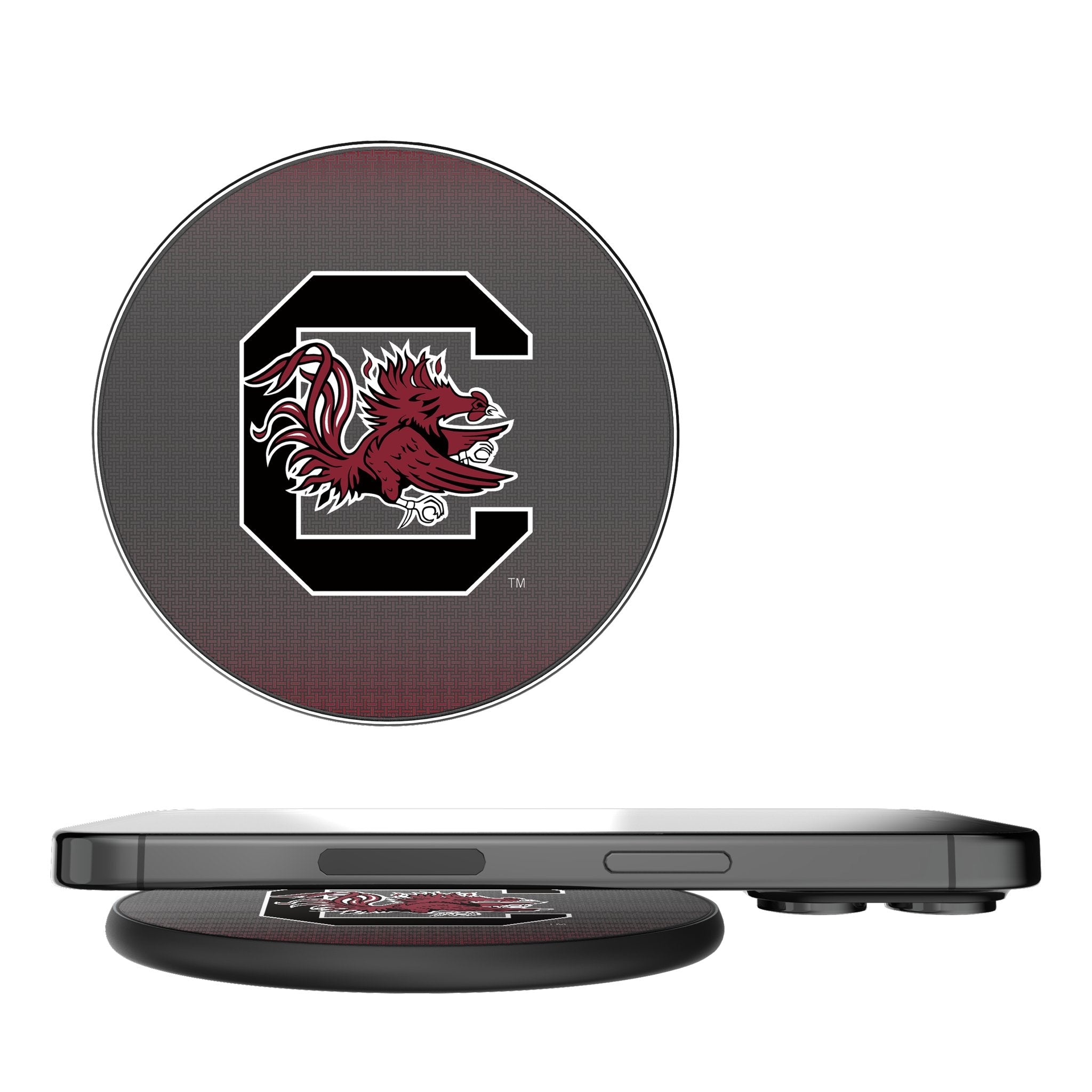 University of South Carolina Gamecocks Linen 15-Watt Wireless Charger 1
