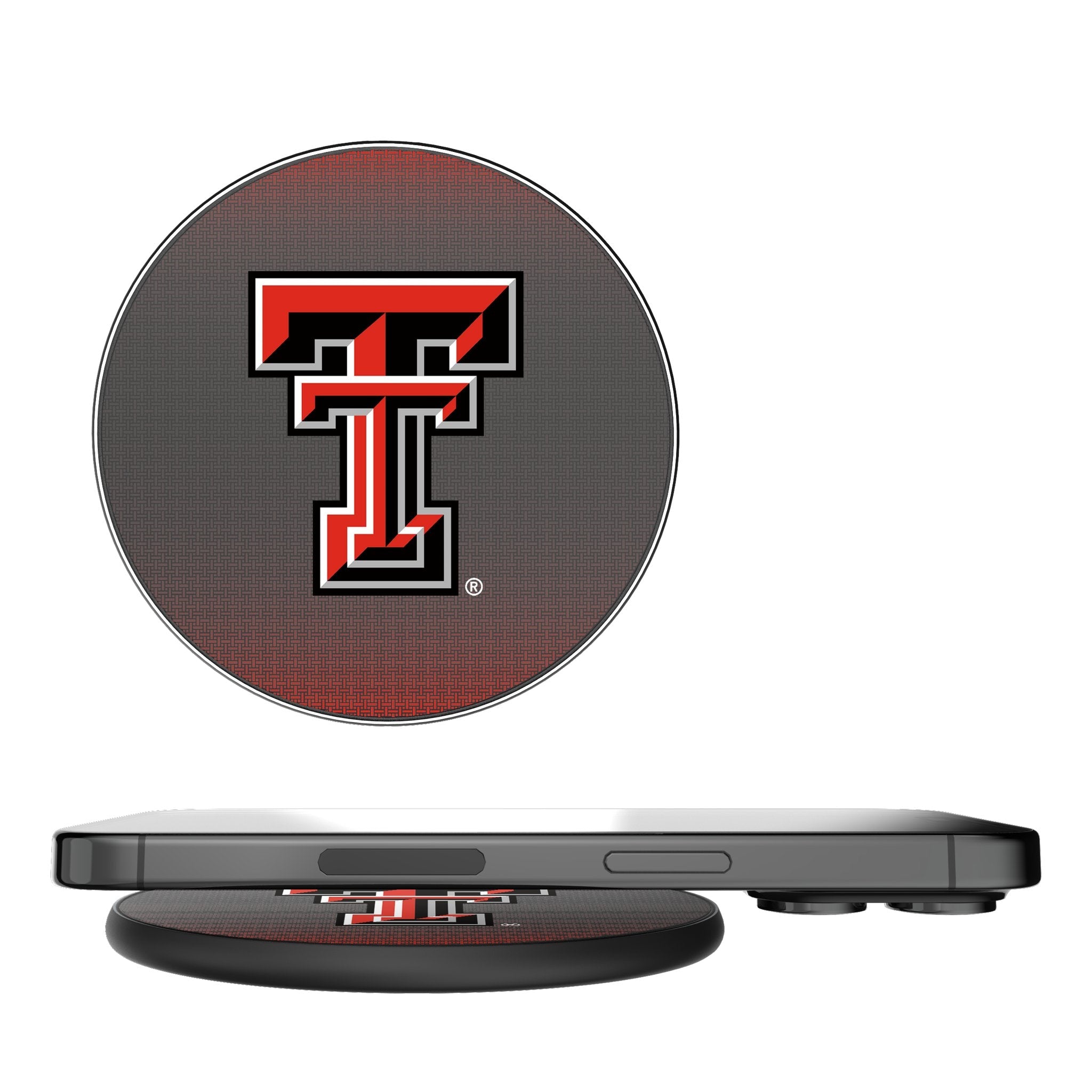 Texas Tech Red Raiders Linen 15-Watt Wireless Charger 1