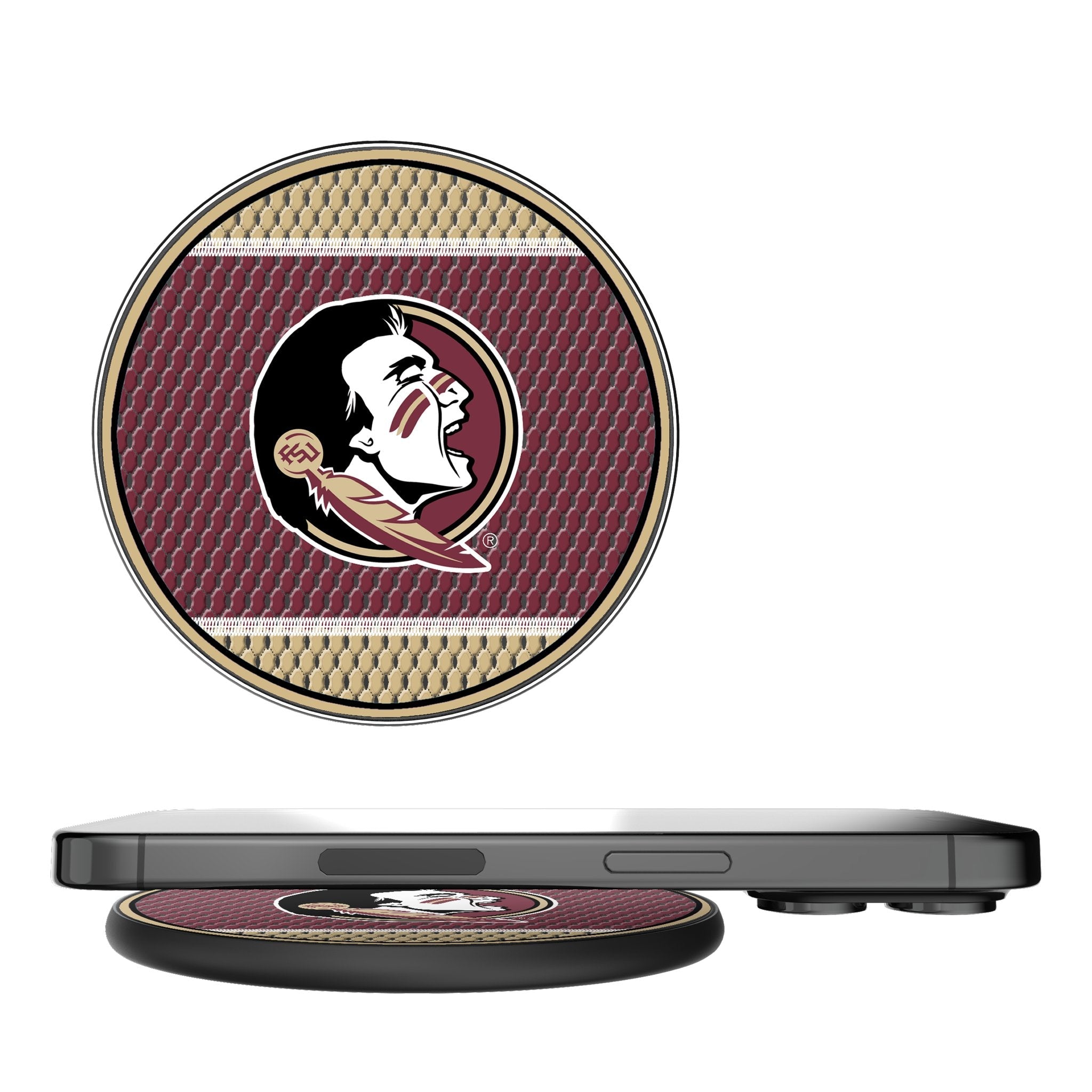 Florida State University Seminoles Mesh 15-Watt Wireless Charger 1