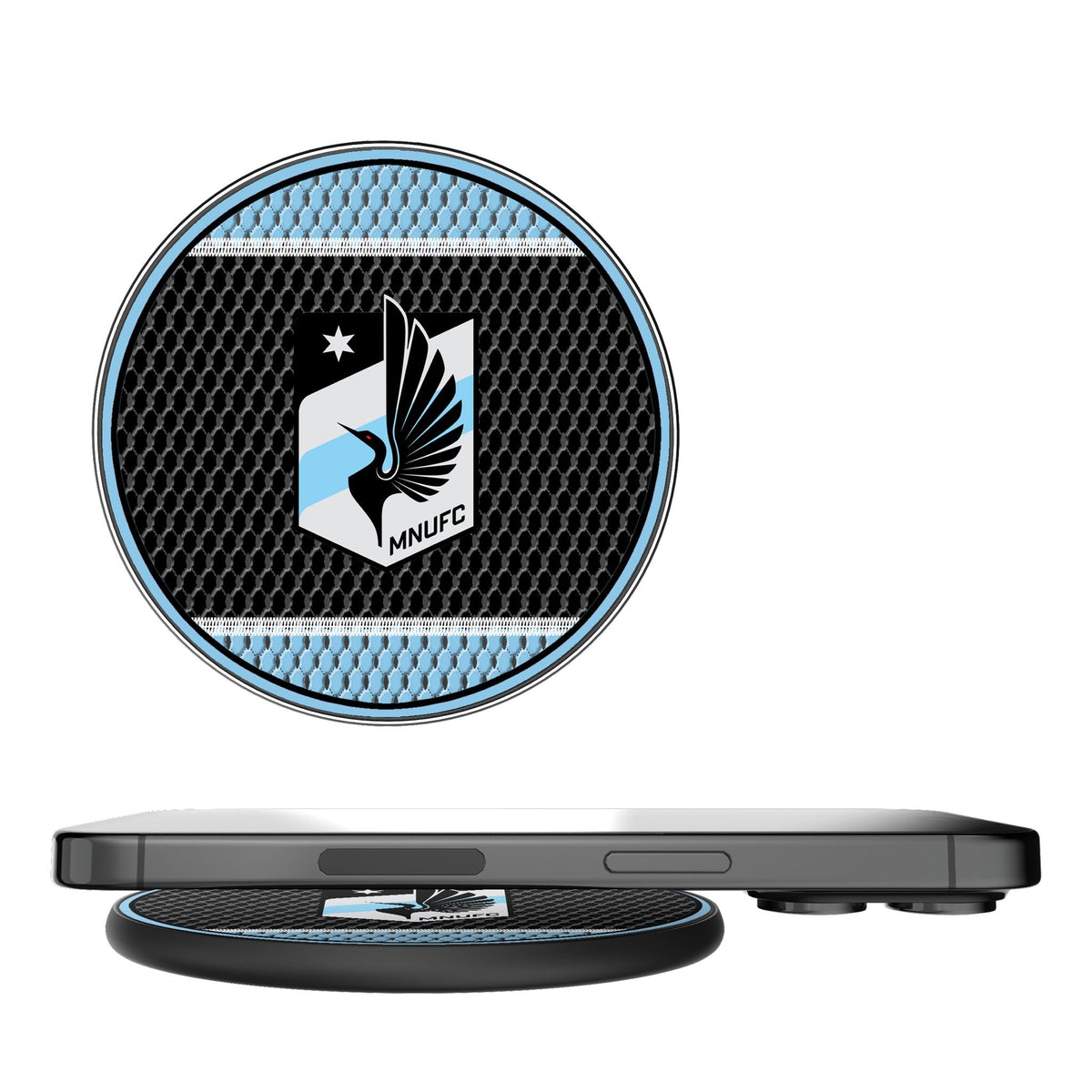 Minnesota United FC Mesh 15-Watt Wireless Charger 1