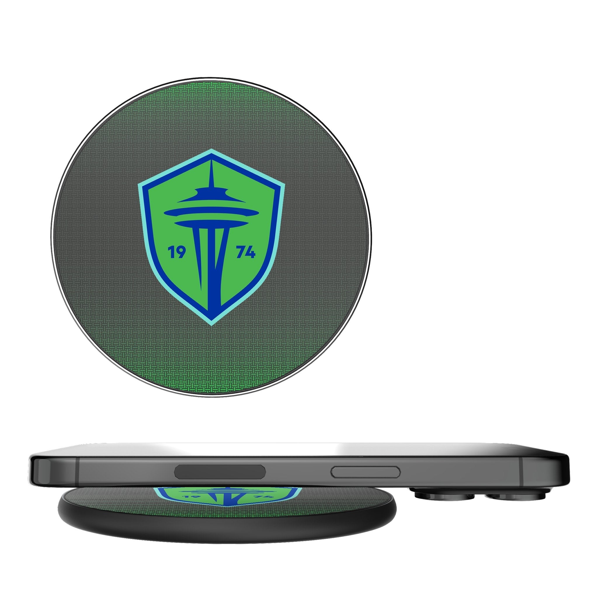 Seattle Sounders FC Linen 15-Watt Wireless Charger 1