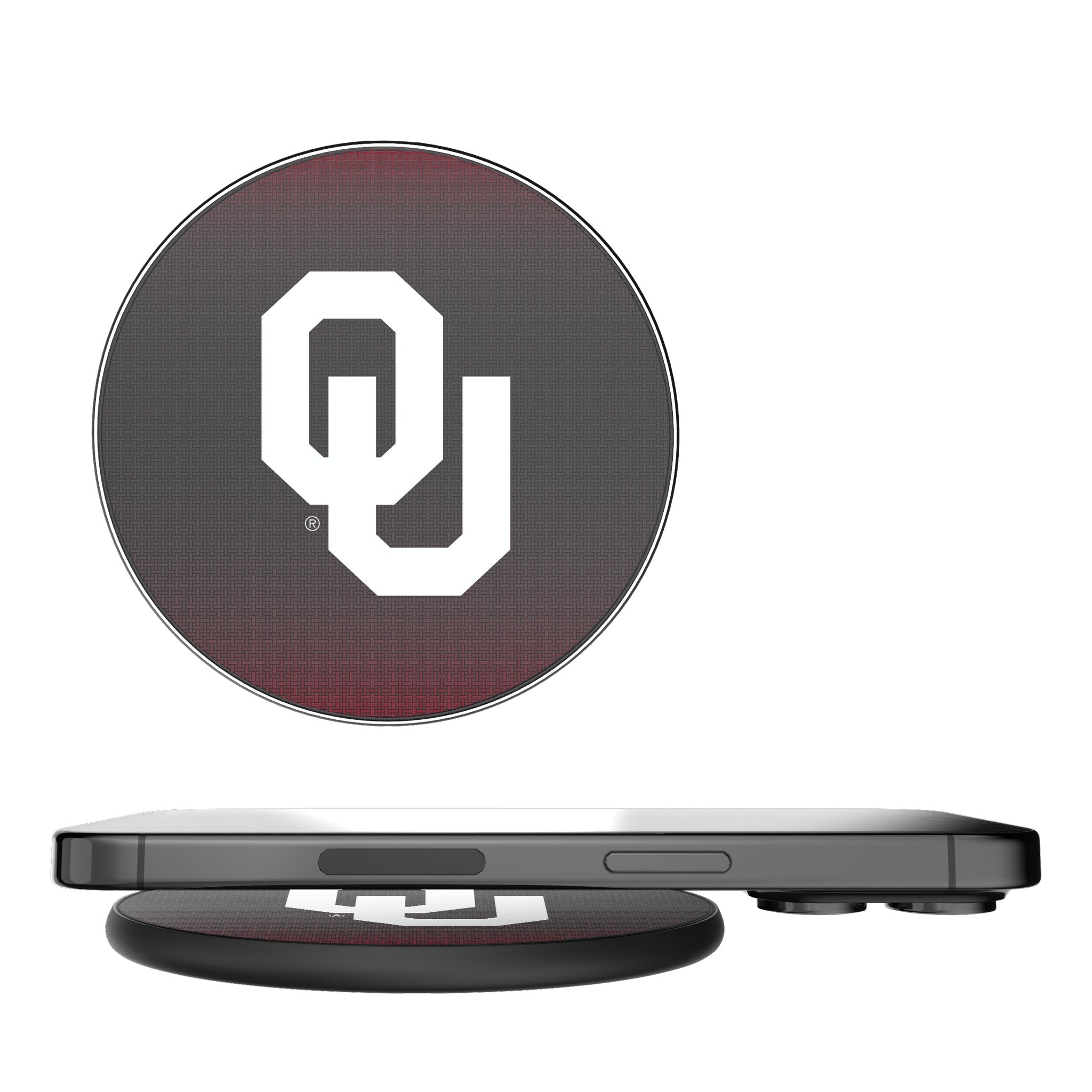 University of Oklahoma Sooners Linen 15-Watt Wireless Charger 1