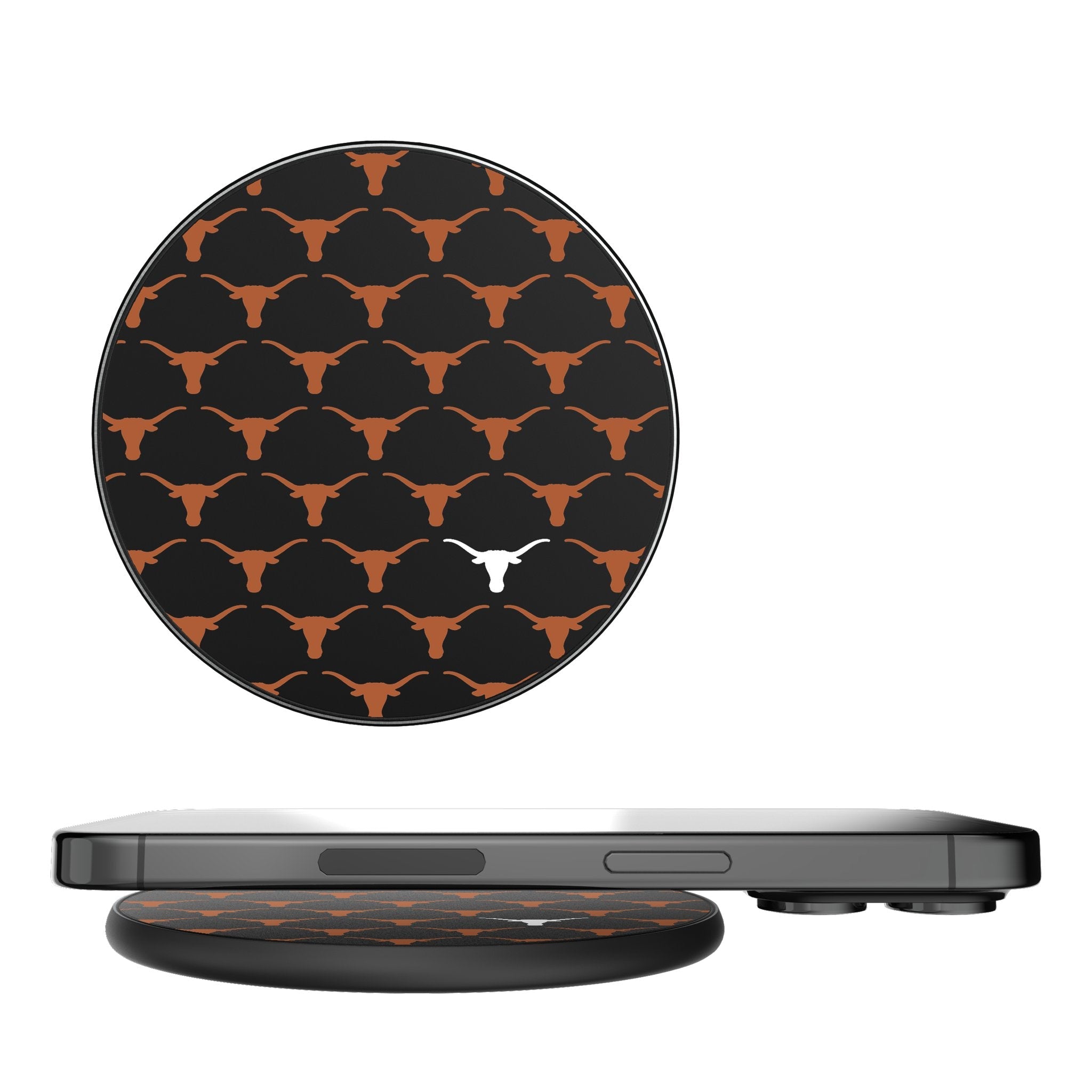 University of Texas Longhorns Fashion Pattern 15-Watt Wireless Charger 1