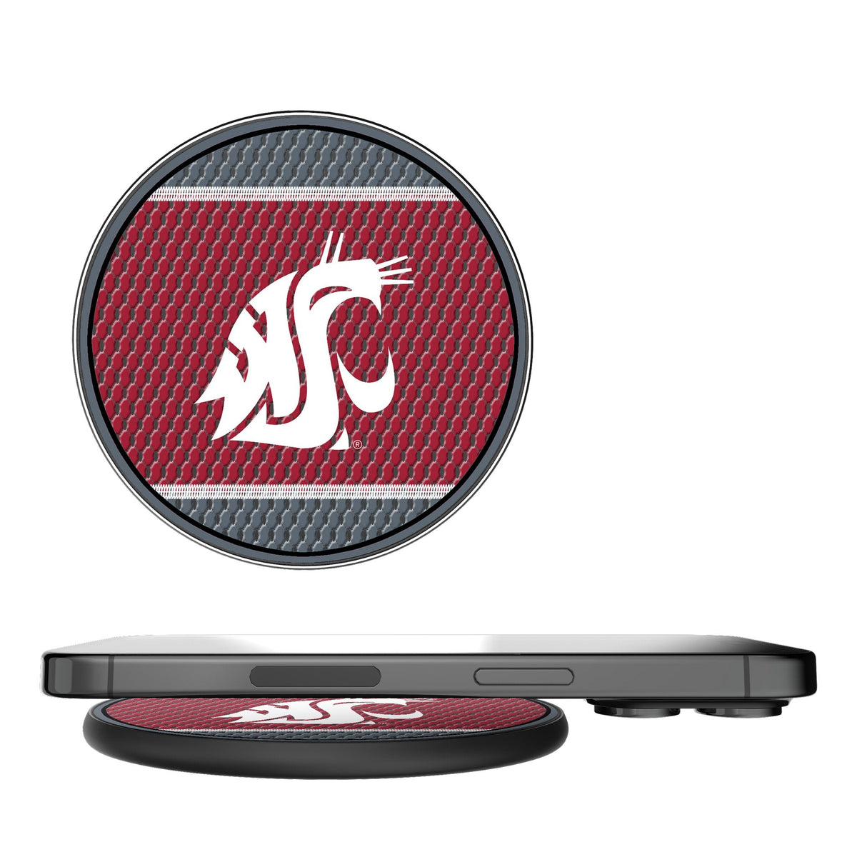 Washington State University Cougars Mesh 15-Watt Wireless Charger
