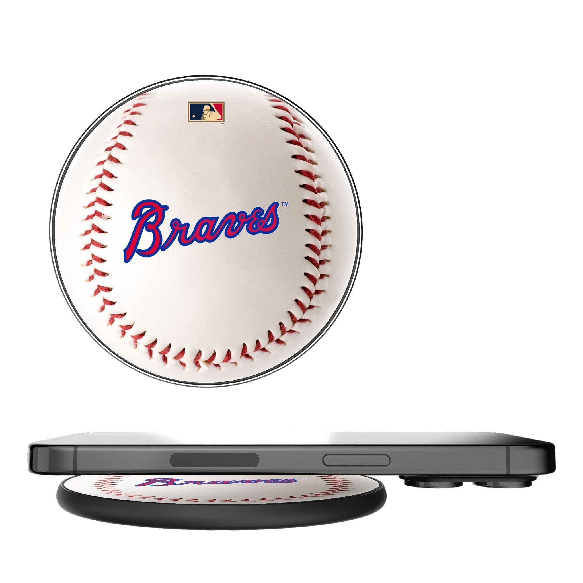 Atlanta Braves Home 2012 - Cooperstown Collection Baseball 15-Watt Wireless Charger 1