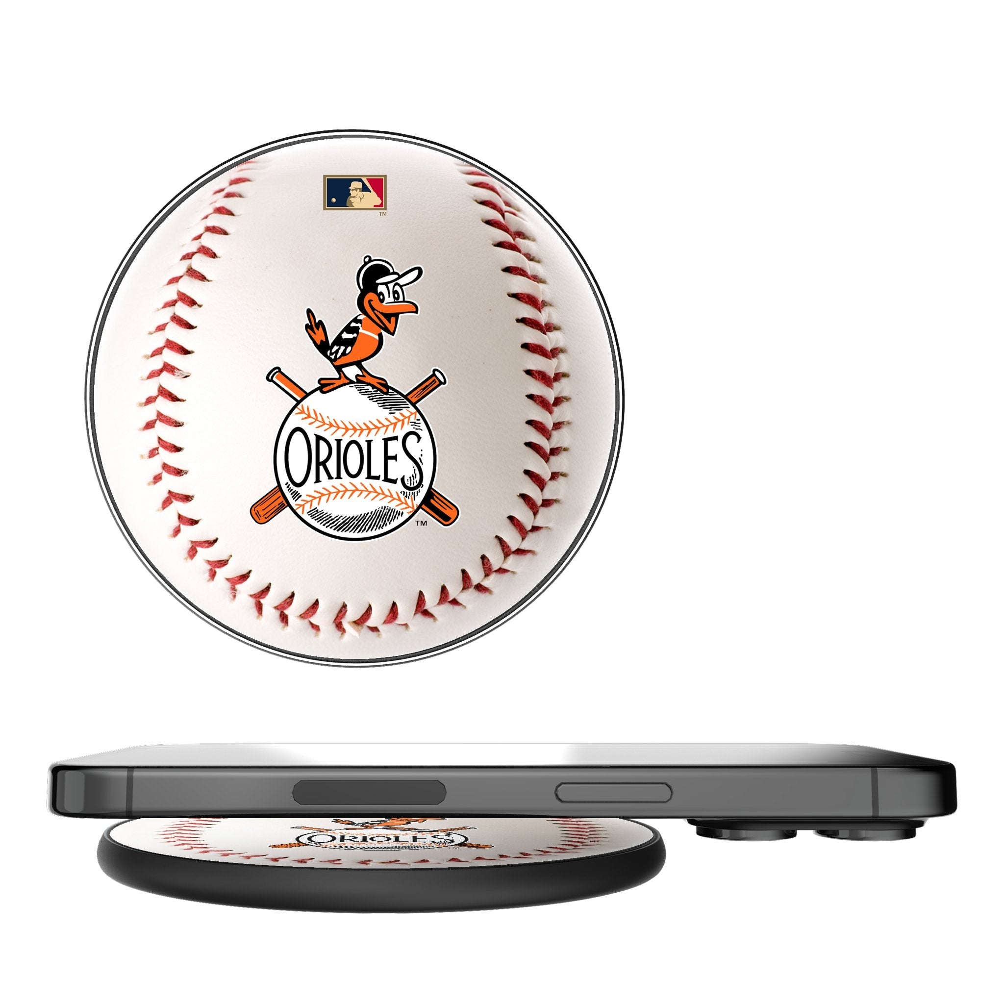 Baltimore Orioles 1954-1963 - Cooperstown Collection Baseball 15-Watt Wireless Charger 1