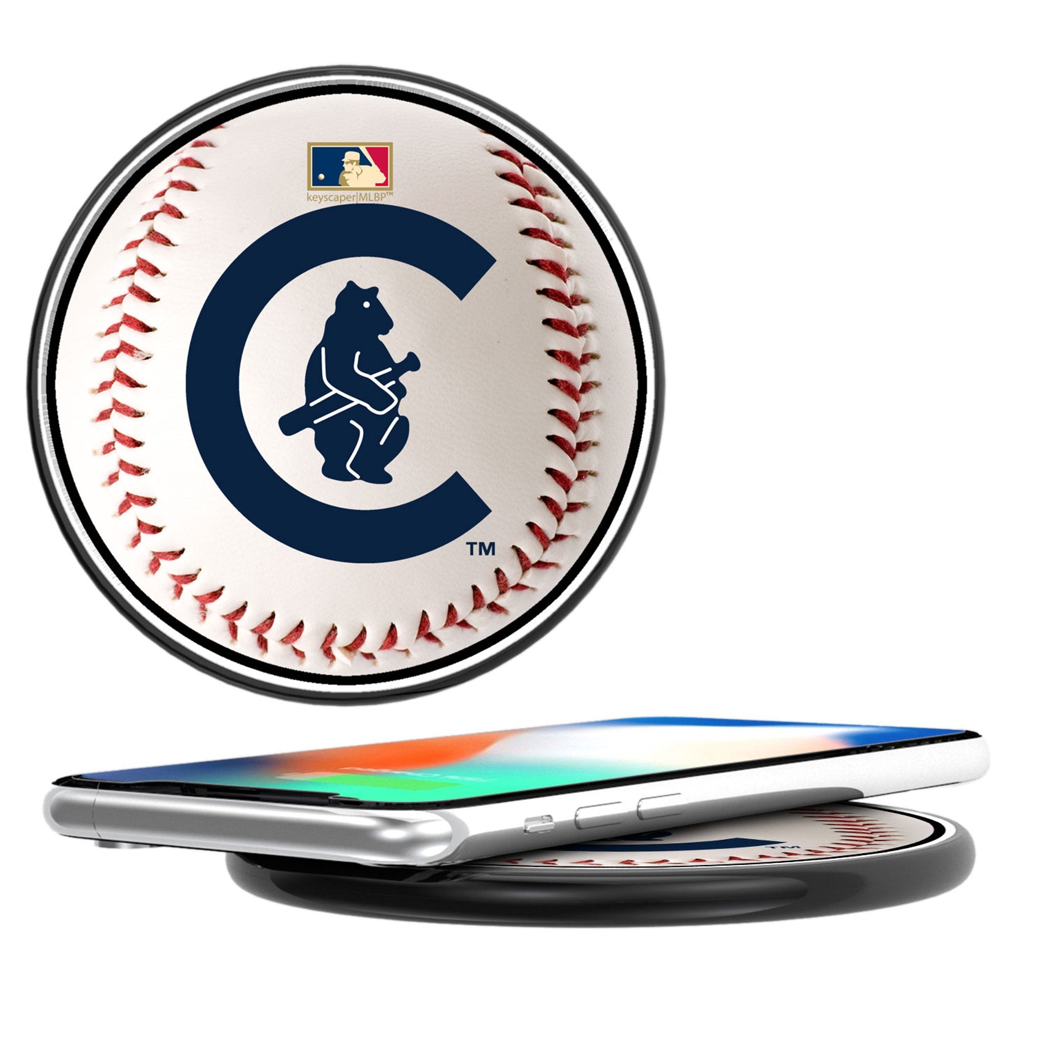 Chicago Cubs 1911-1912 - Cooperstown Collection Baseball 15-Watt Wireless Charger 1