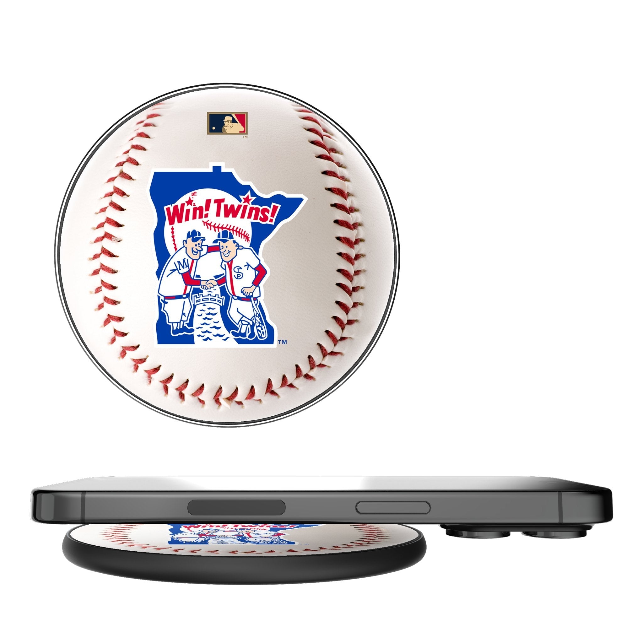 Minnesota Twins 1976-1986 - Cooperstown Collection Baseball 15-Watt Wireless Charger 1