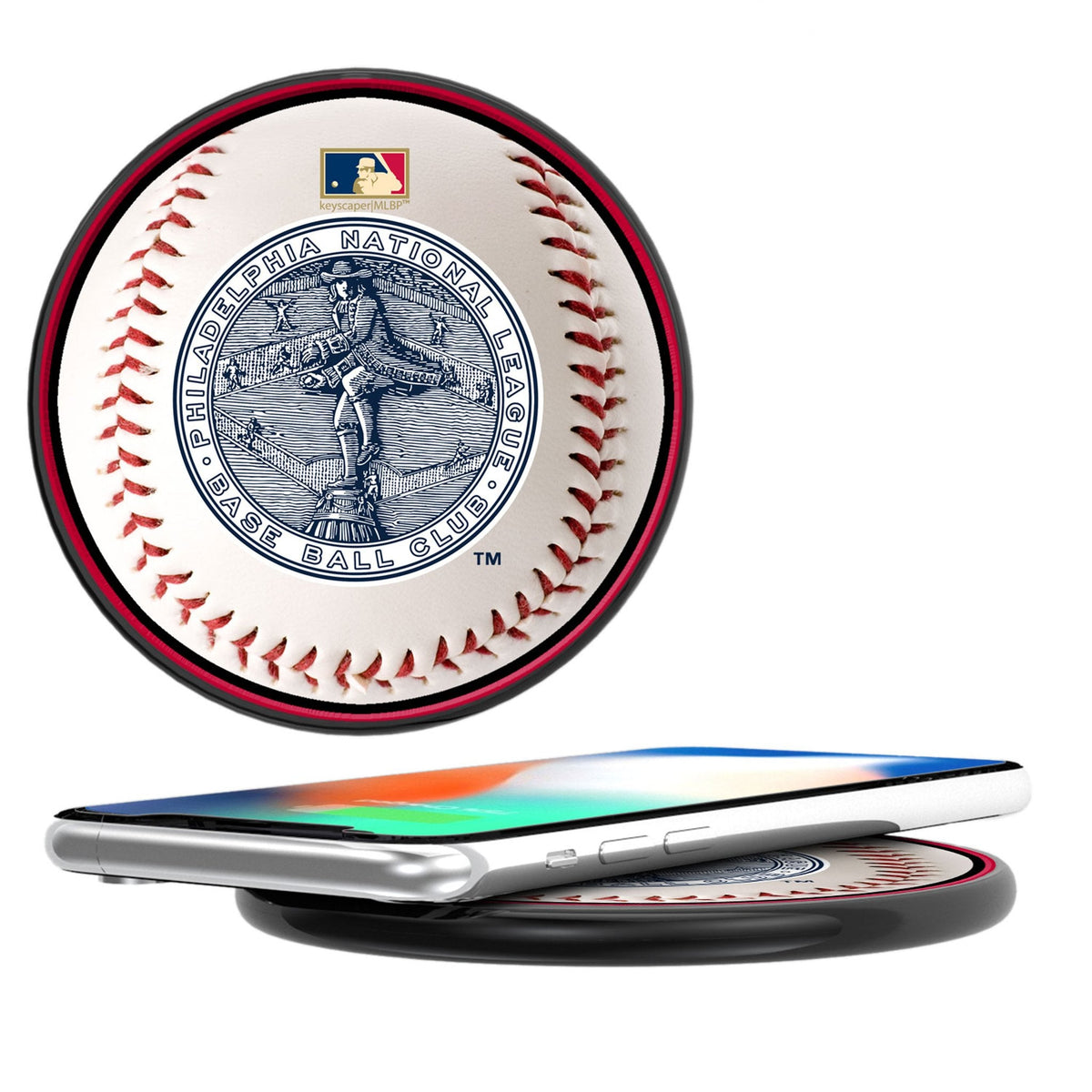 Philadelphia Phillies 1915-1943 - Cooperstown Collection Baseball 15-Watt Wireless Charger 1