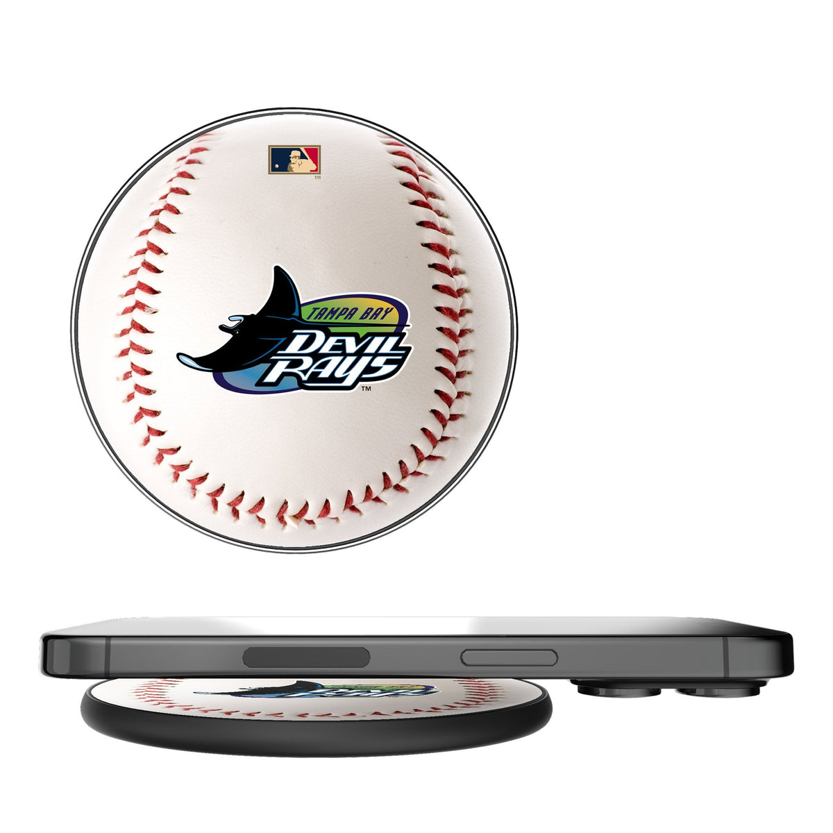 Tampa Bay 1998-2000 - Cooperstown Collection Baseball 15-Watt Wireless Charger 1