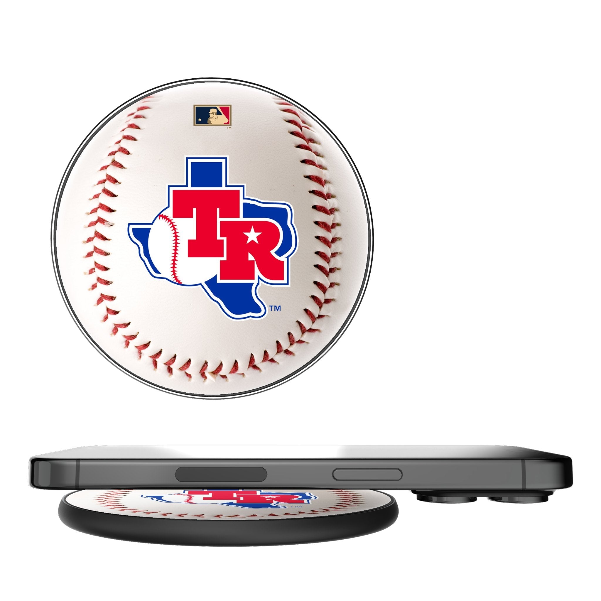 Texas Rangers 1981-1983 - Cooperstown Collection Baseball 15-Watt Wireless Charger 1