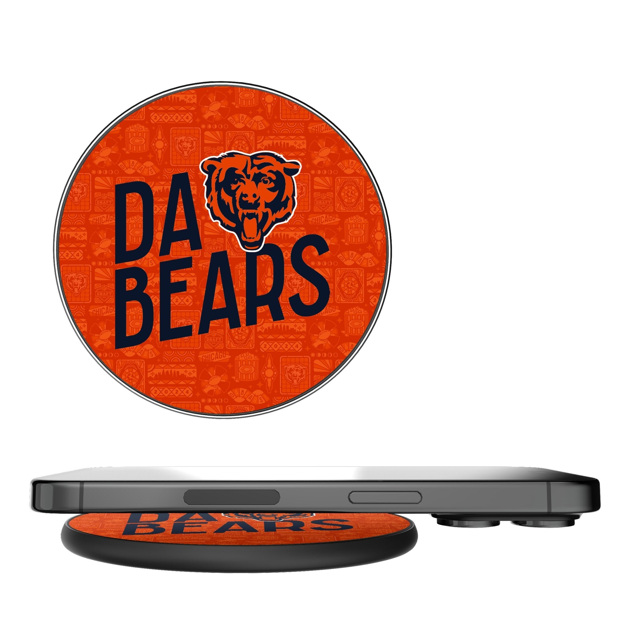 Chicago Bears 2024 Illustrated Limited Edition 15-Watt Wireless Charger 1