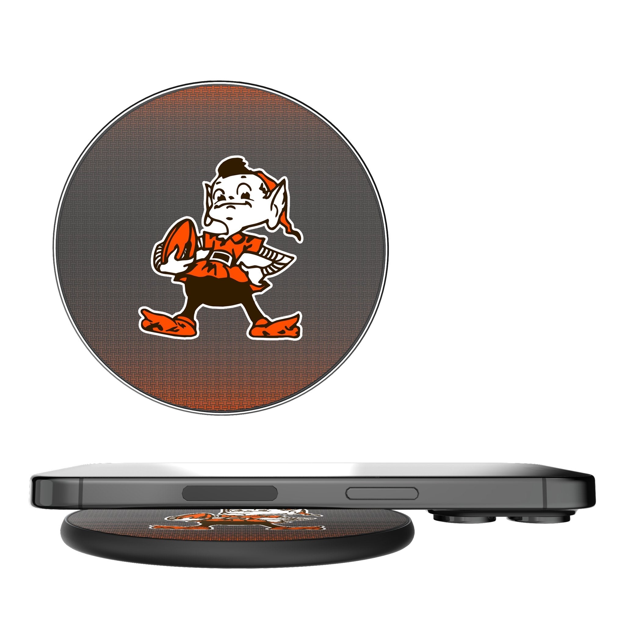Cleveland Browns Historic Collection Linen 15-Watt Wireless Charger 1