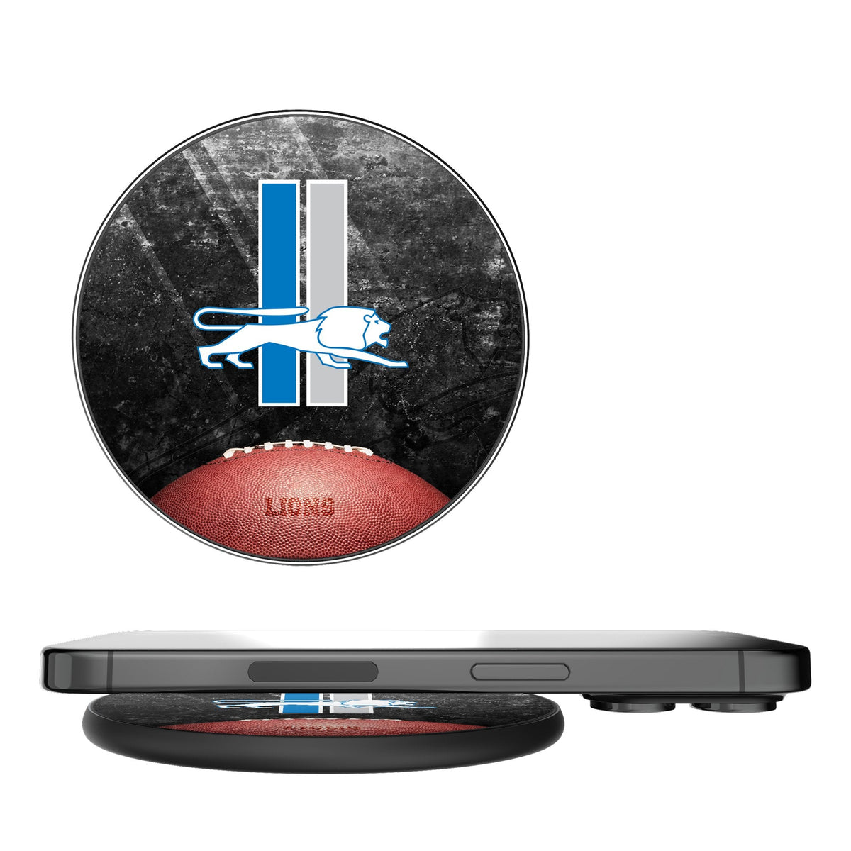 Detroit Lions Retro Legendary 15-Watt Wireless Charger 1
