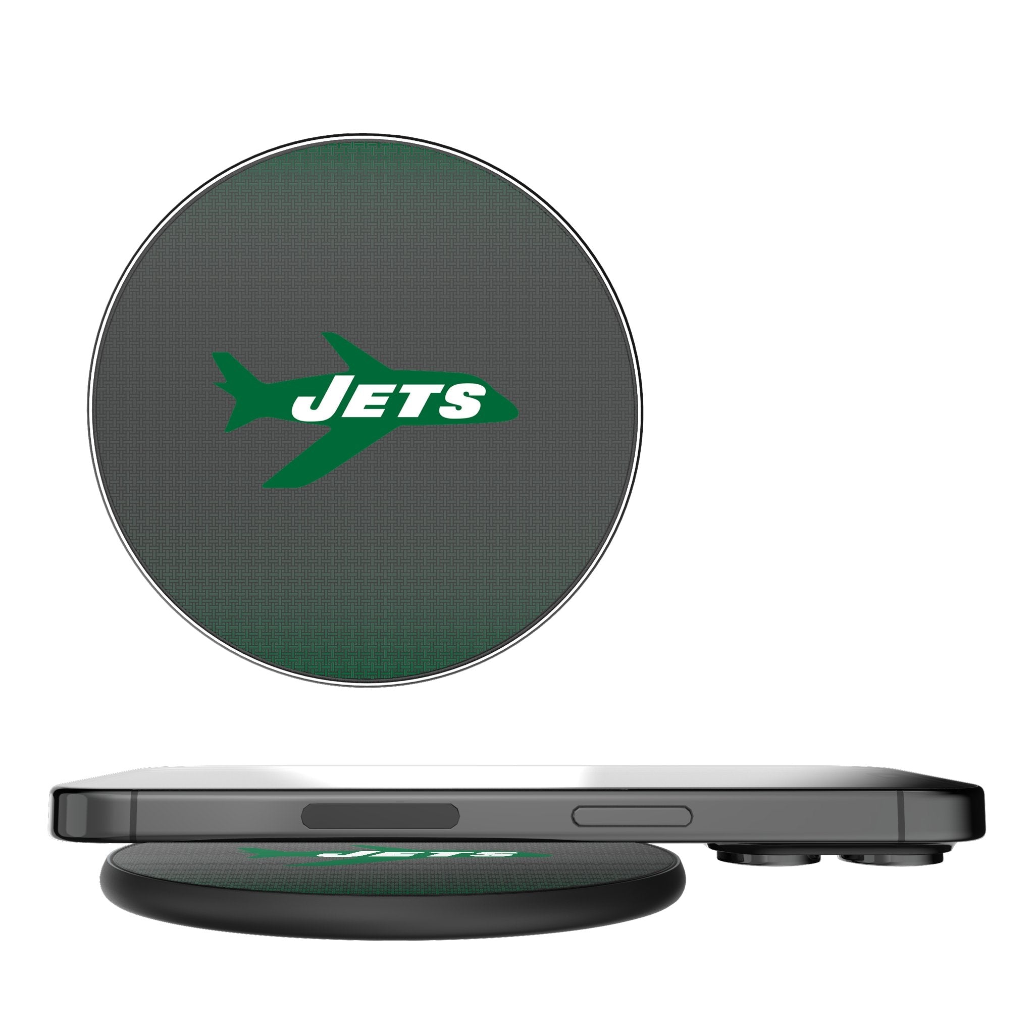 New York Jets 1963 Historic Collection Linen 15-Watt Wireless Charger 1