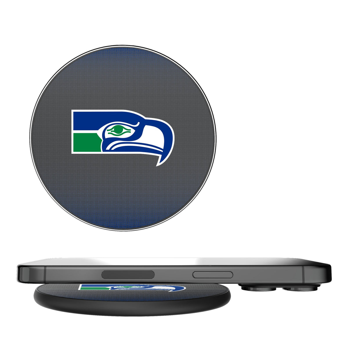 Seattle Seahawks Historic Collection Linen 15-Watt Wireless Charger 1
