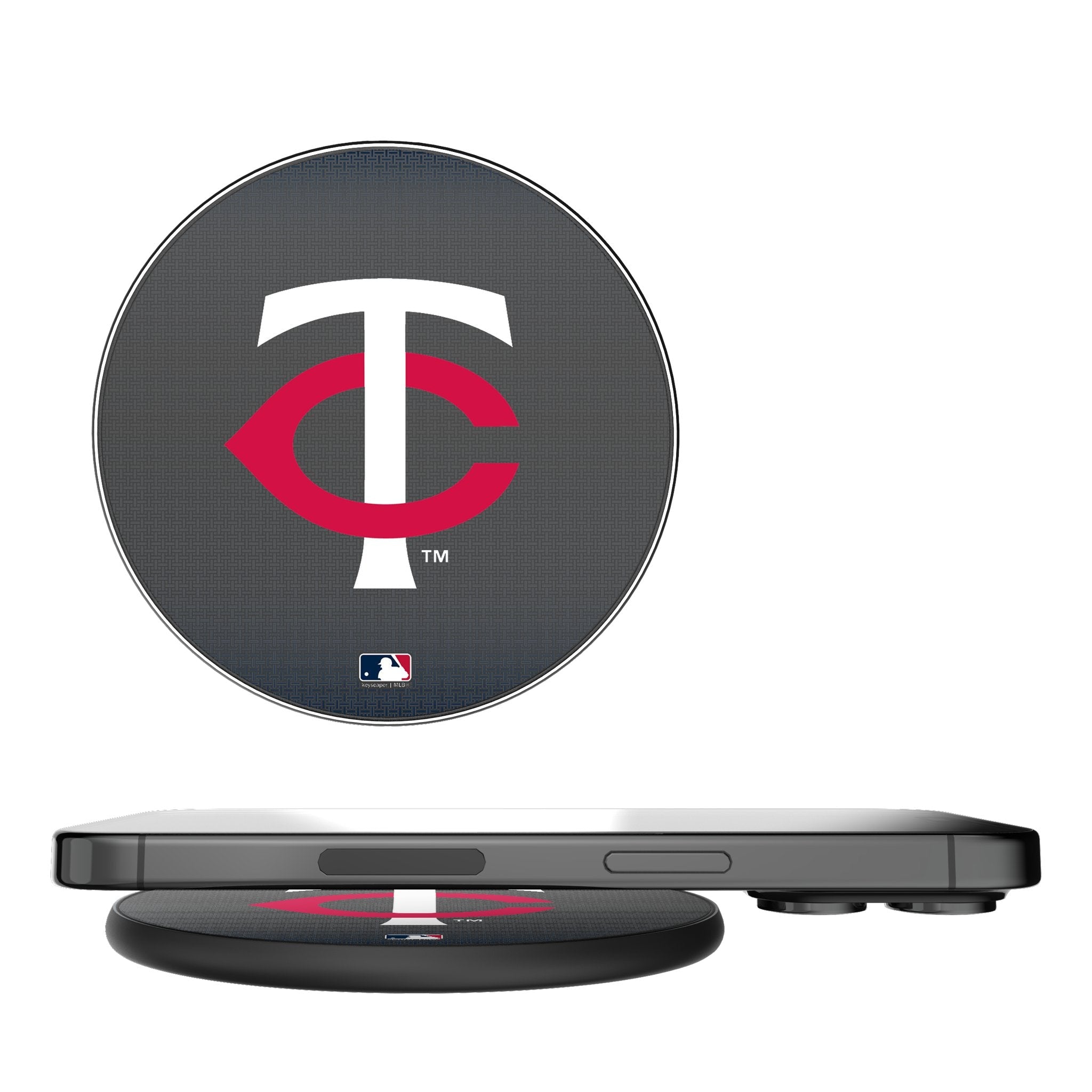 Minnesota Twins Linen 15-Watt Wireless Charger 1