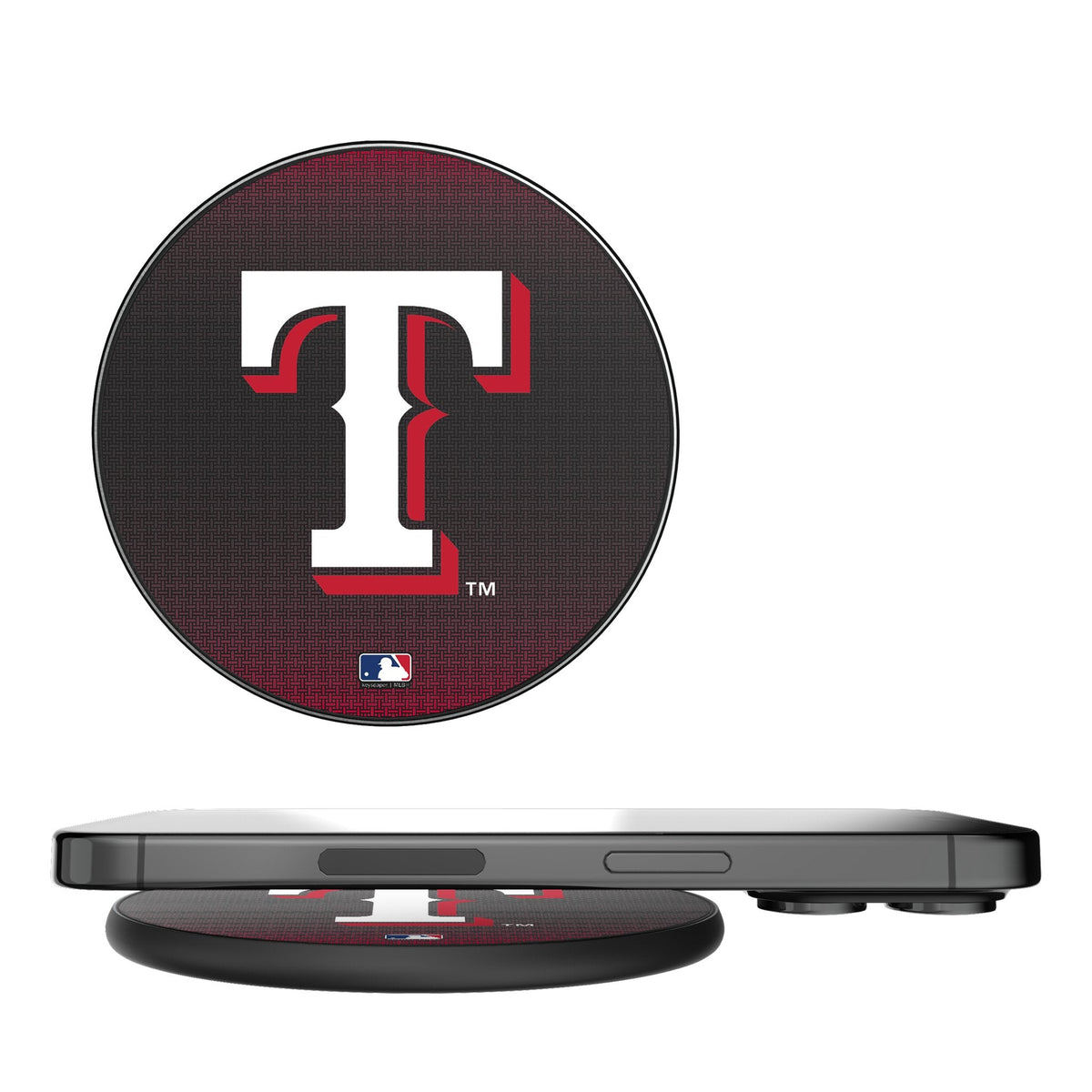 Texas Rangers Linen 15-Watt Wireless Charger