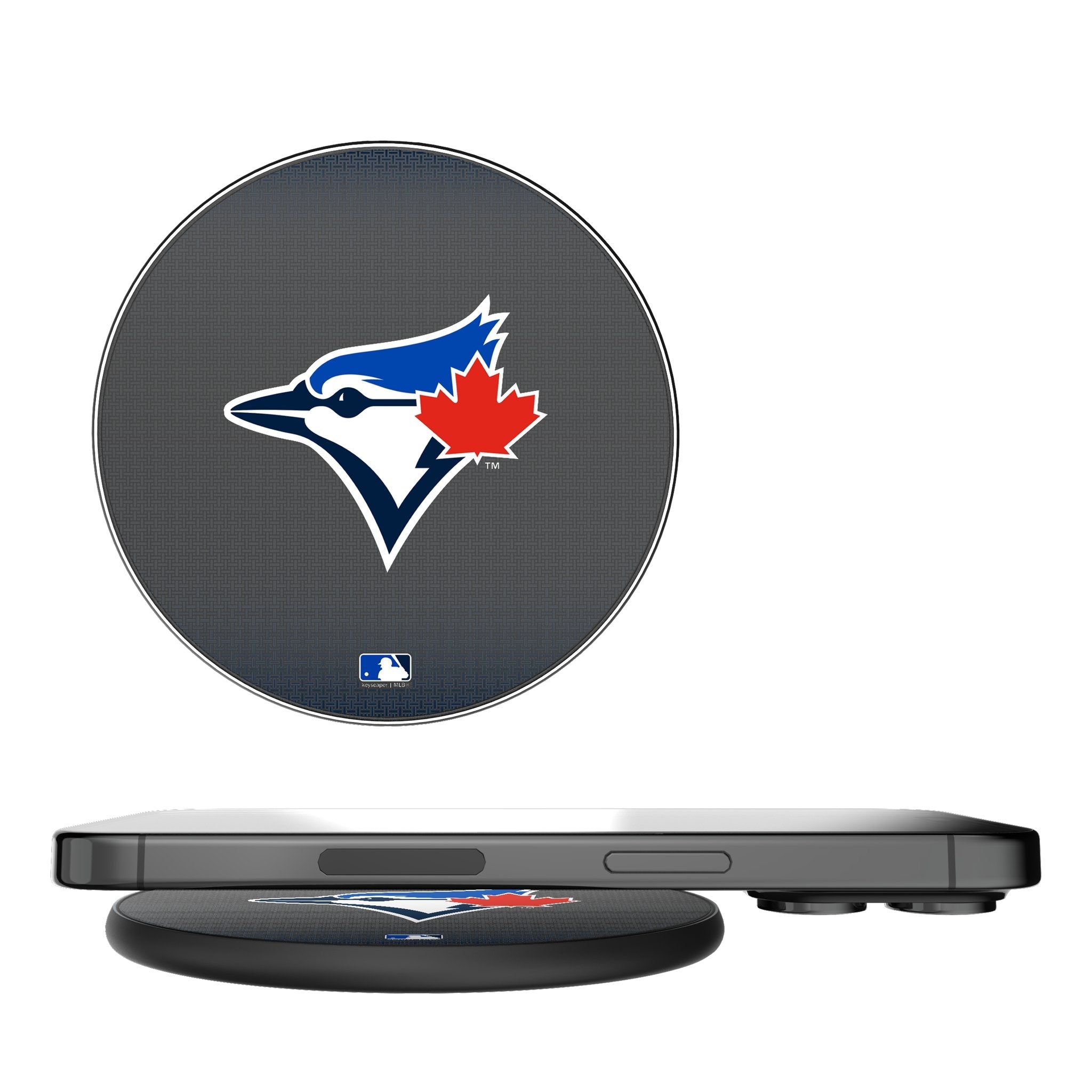 Toronto Blue Jays Linen 15-Watt Wireless Charger 1