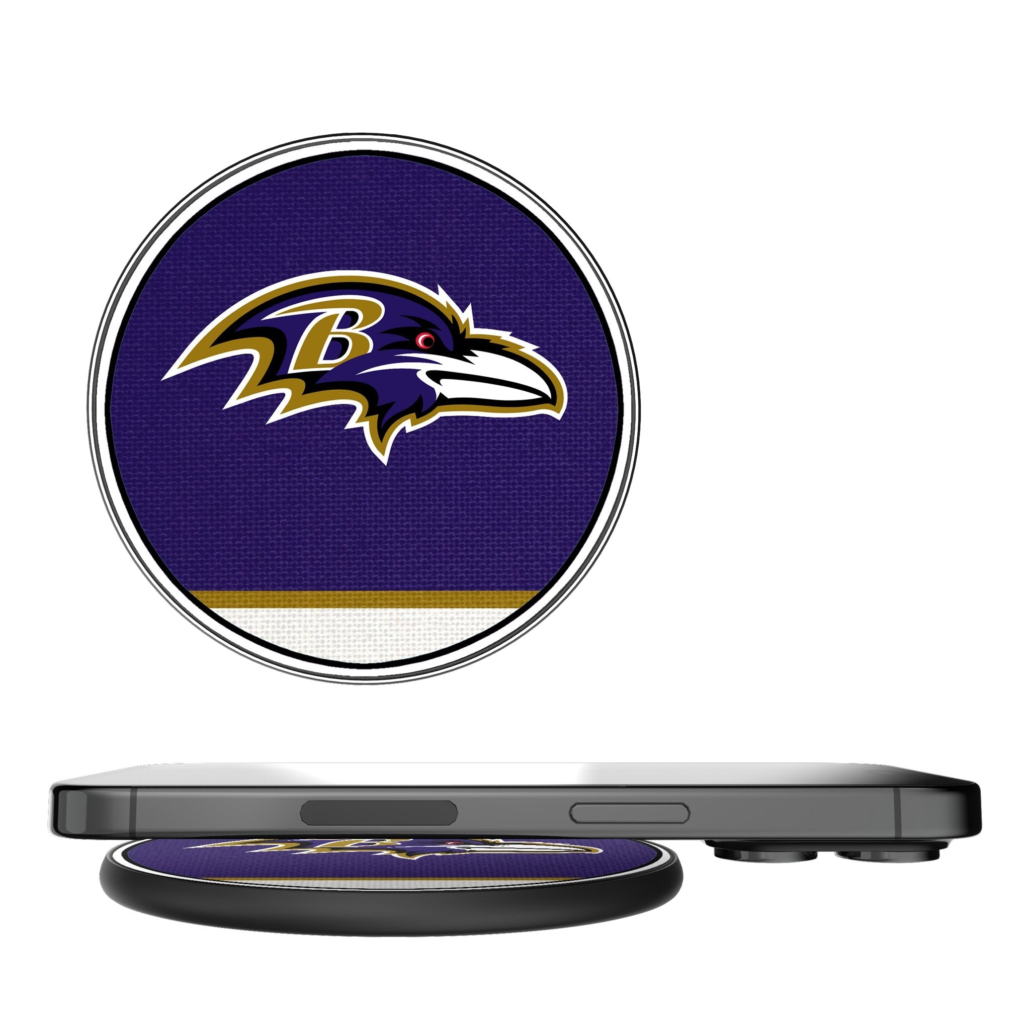 Baltimore Ravens Stripe 15-Watt Wireless Charger 1