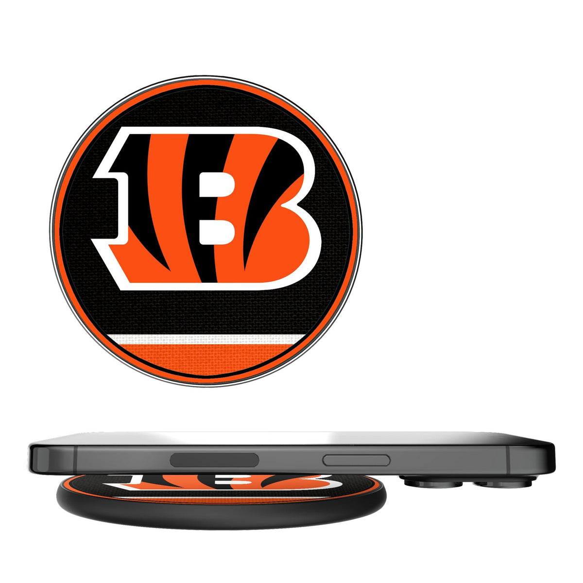 Cincinnati Bengals Stripe 15-Watt Wireless Charger 1