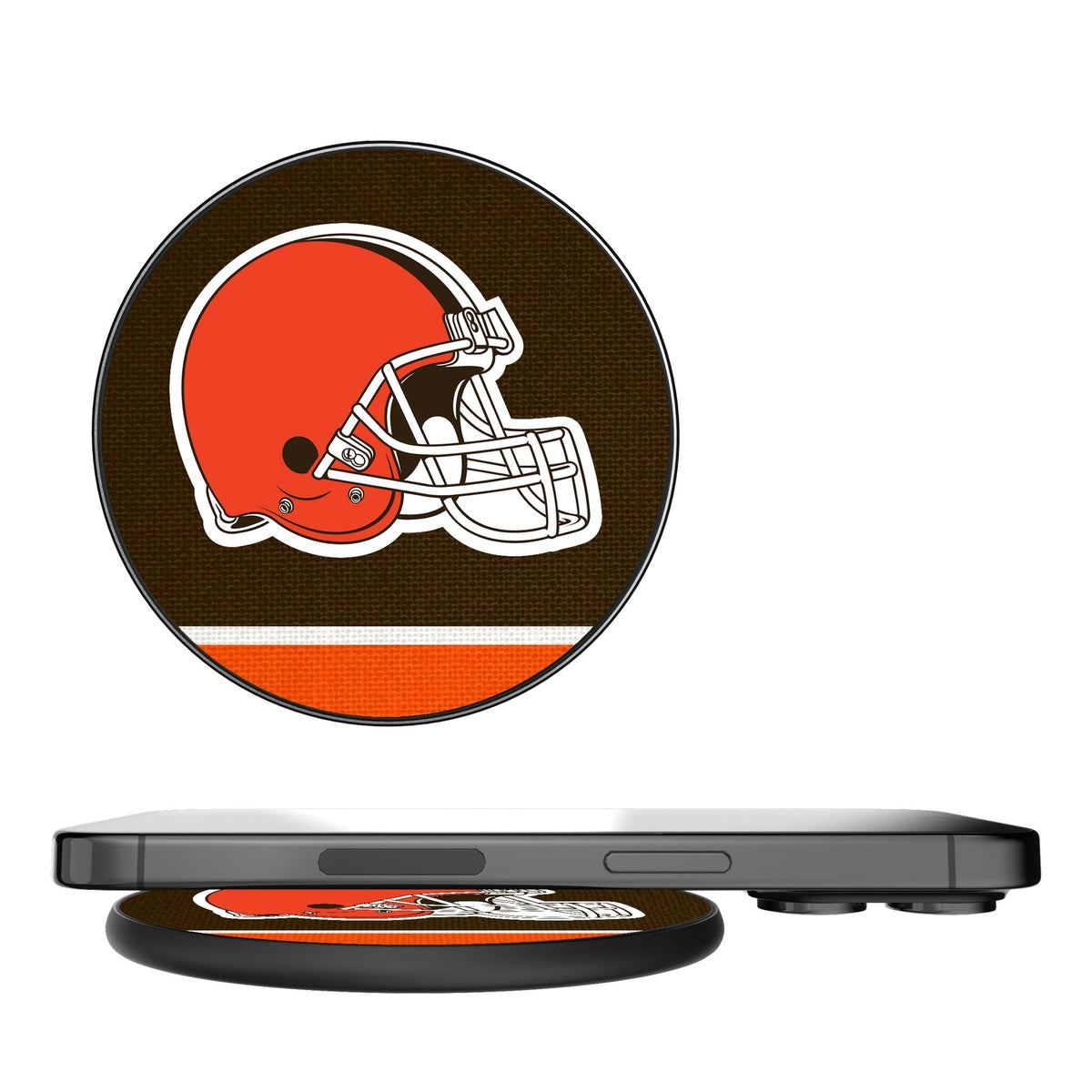 Cleveland Browns Stripe 15-Watt Wireless Charger 1