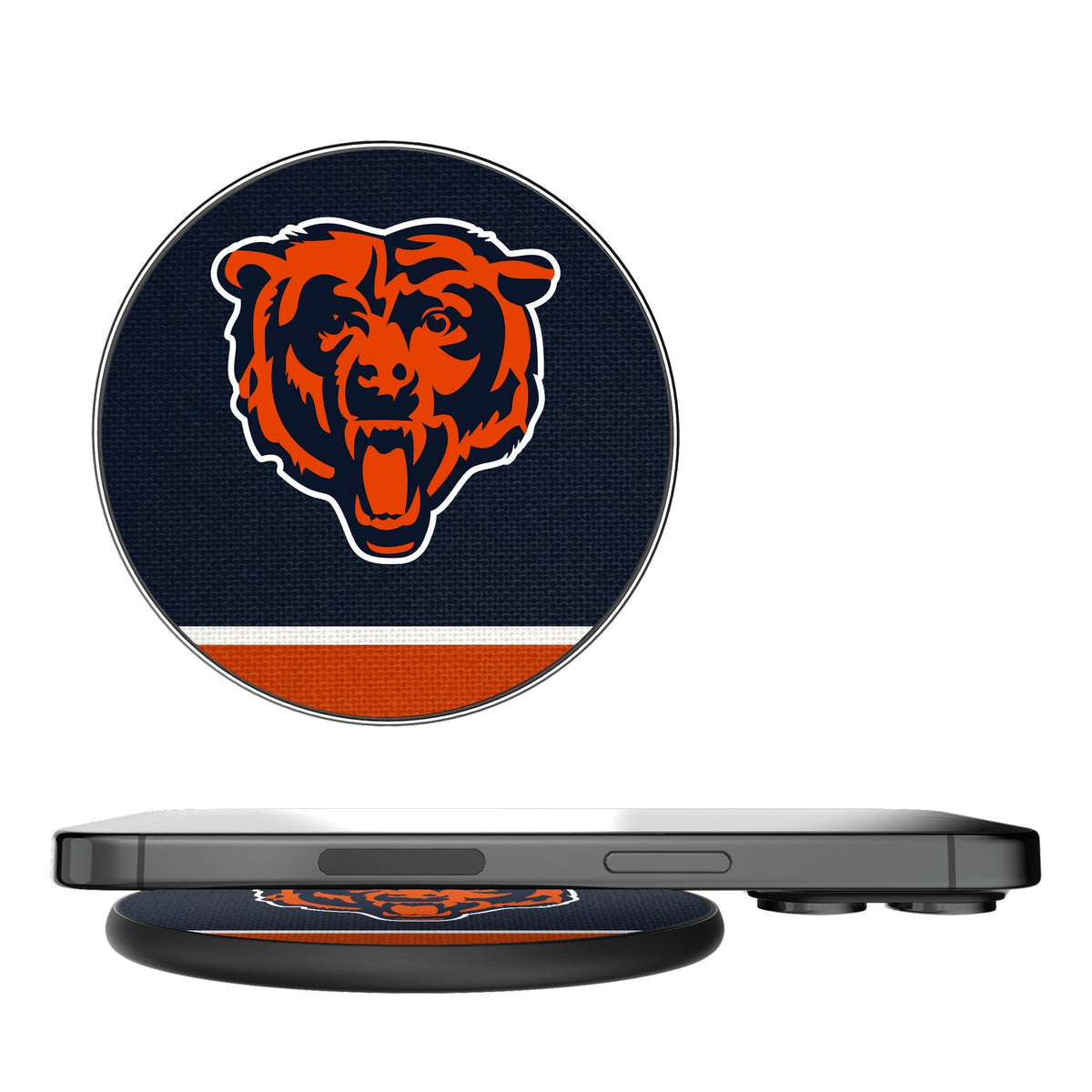 Chicago Bears Stripe 15-Watt Wireless Charger 1