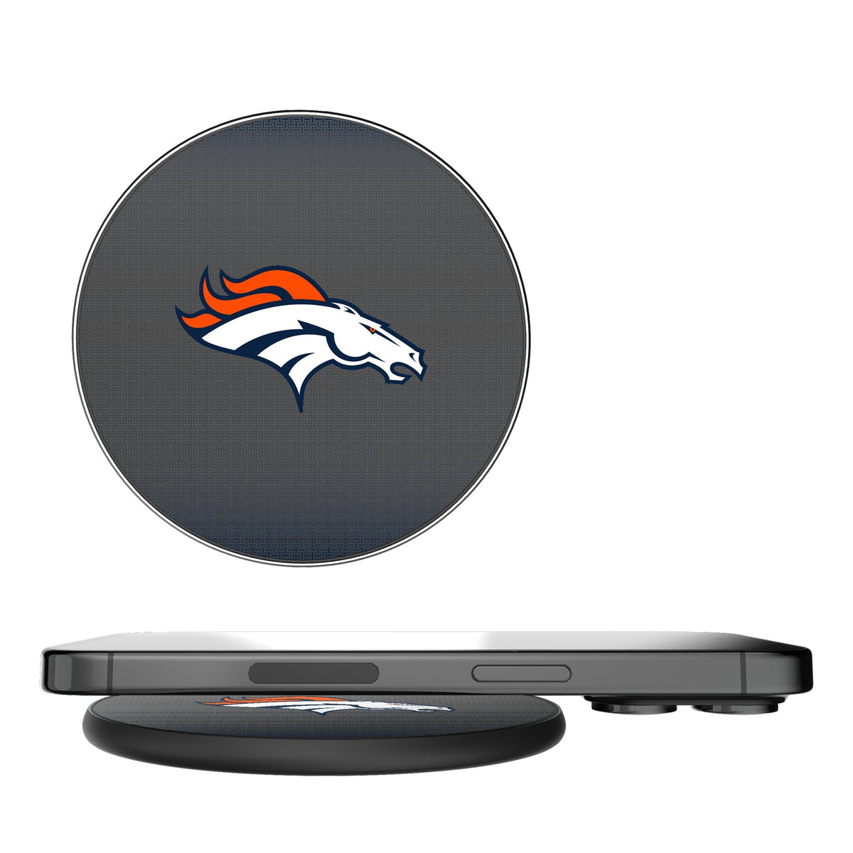 Denver Broncos Linen 15-Watt Wireless Charger 1