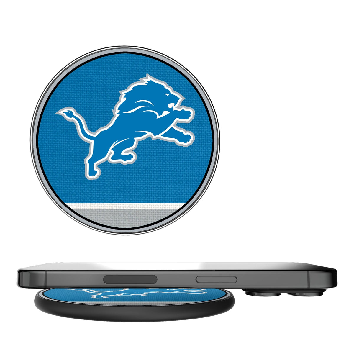 Detroit Lions Stripe 15-Watt Wireless Charger 1