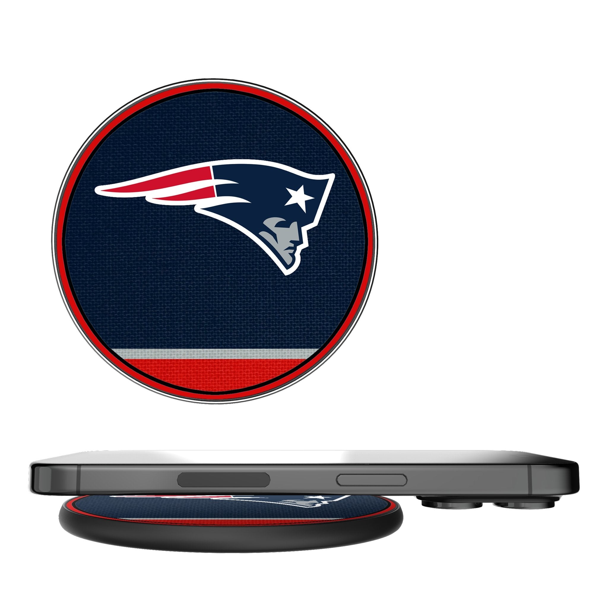 New England Patriots Stripe 15-Watt Wireless Charger 1