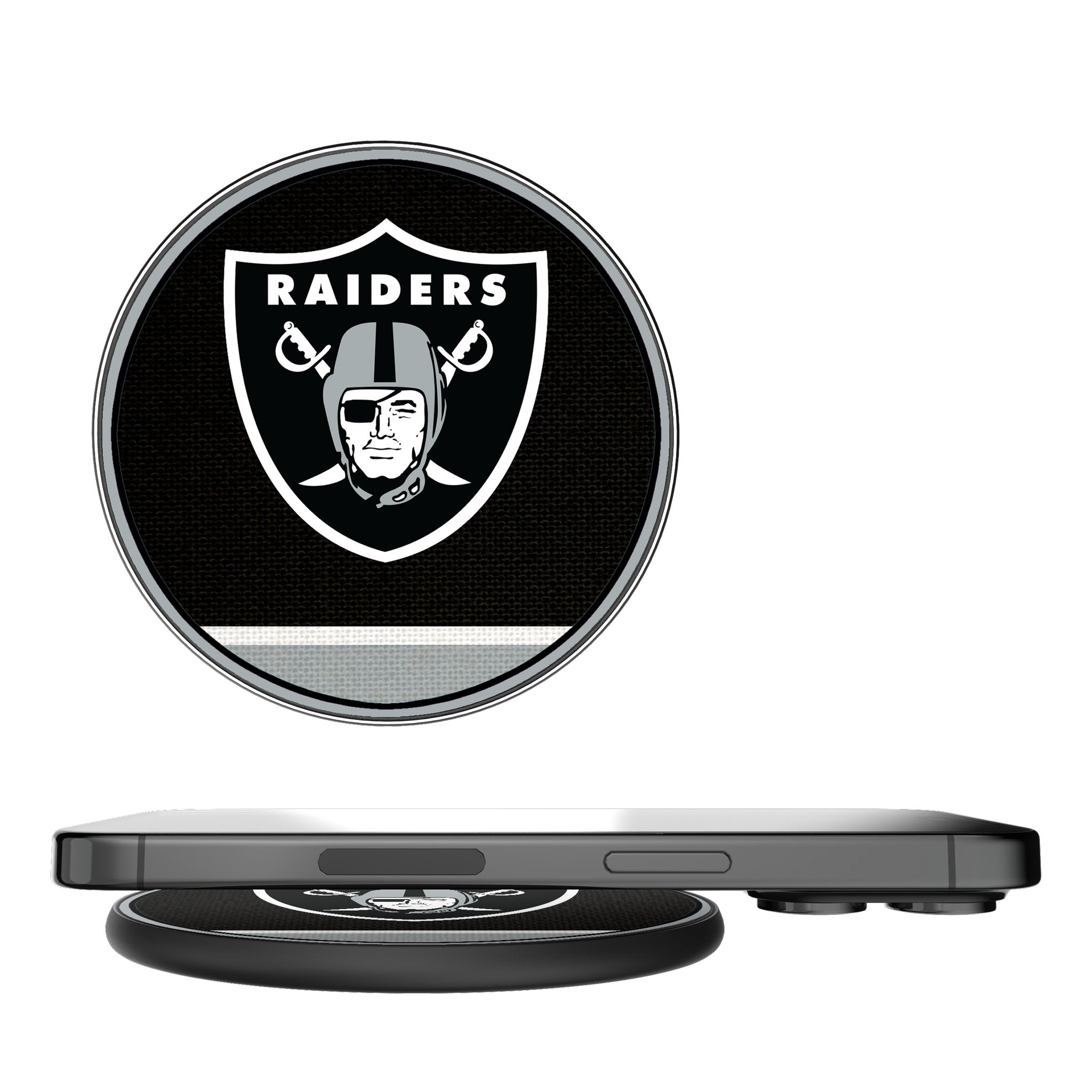 Las Vegas Raiders Stripe 15-Watt Wireless Charger 1